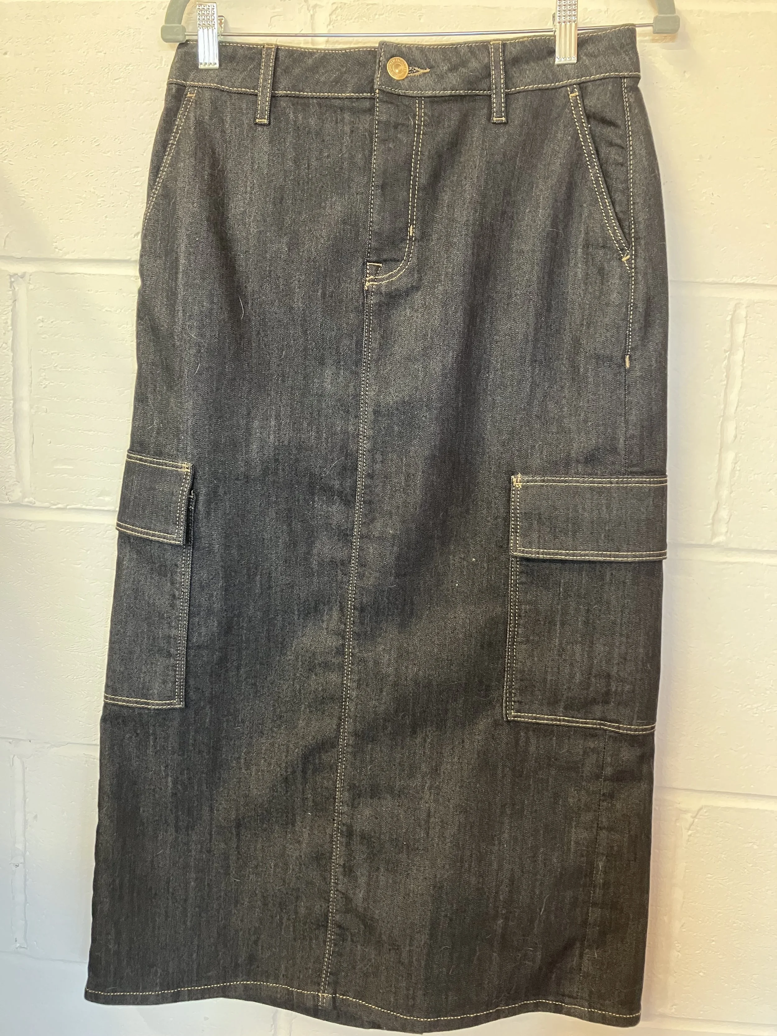 Marks and Spencer Cargo Style Denim Skirt Size 10