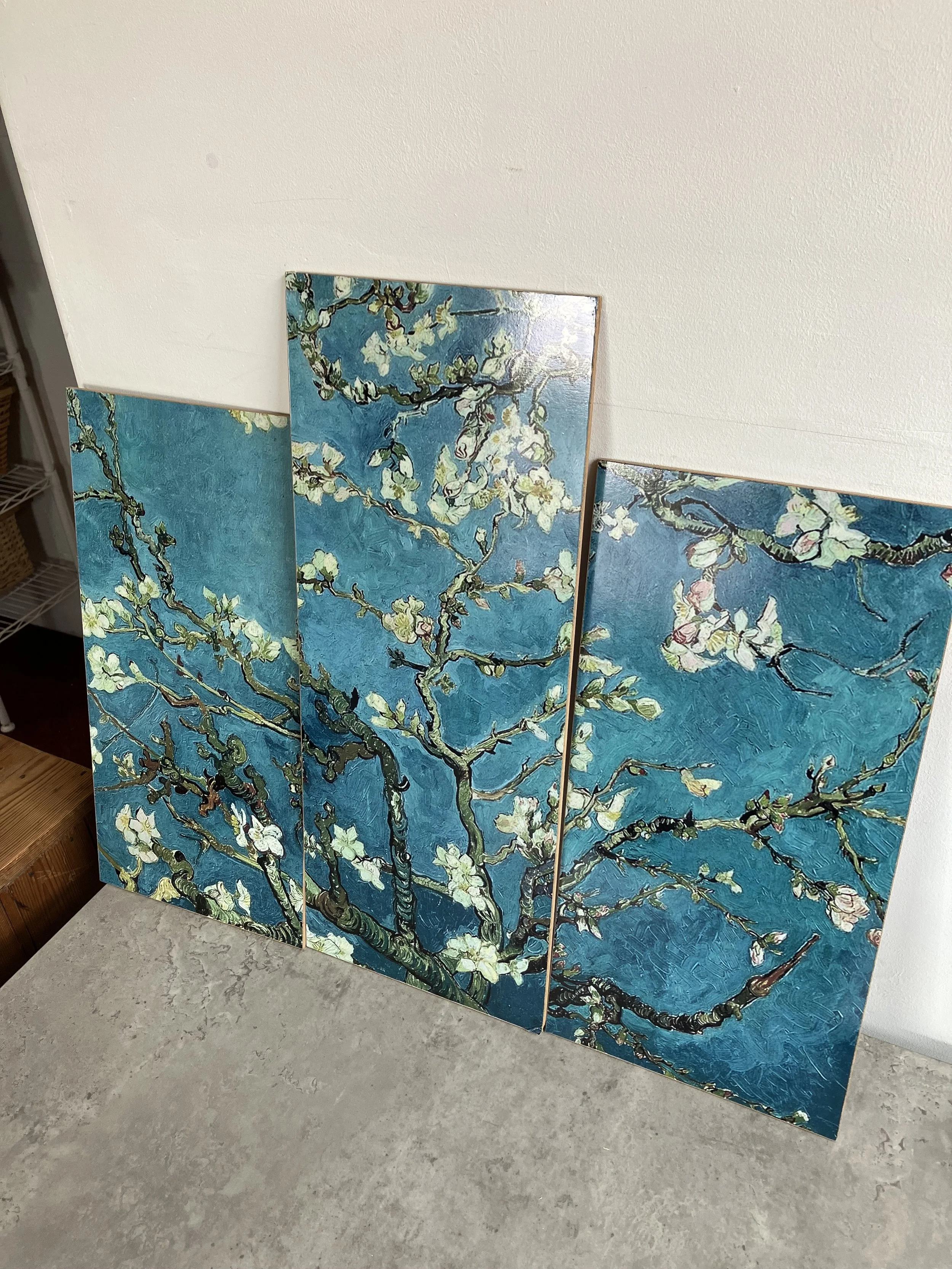 Multi Panel Almond Blossoms Wall Art