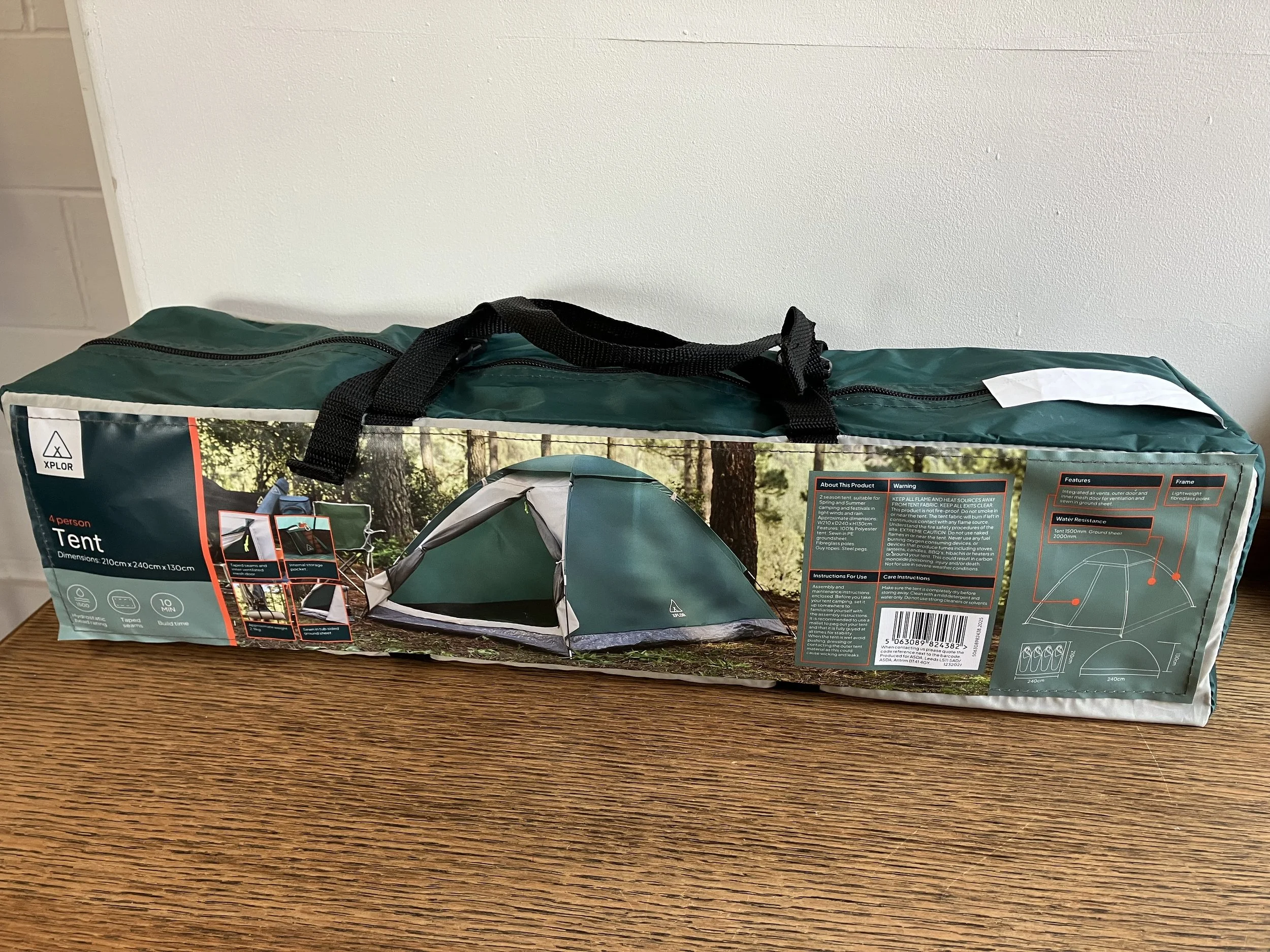 Xplor Green Coloured Four Person Dome Tent New in Box