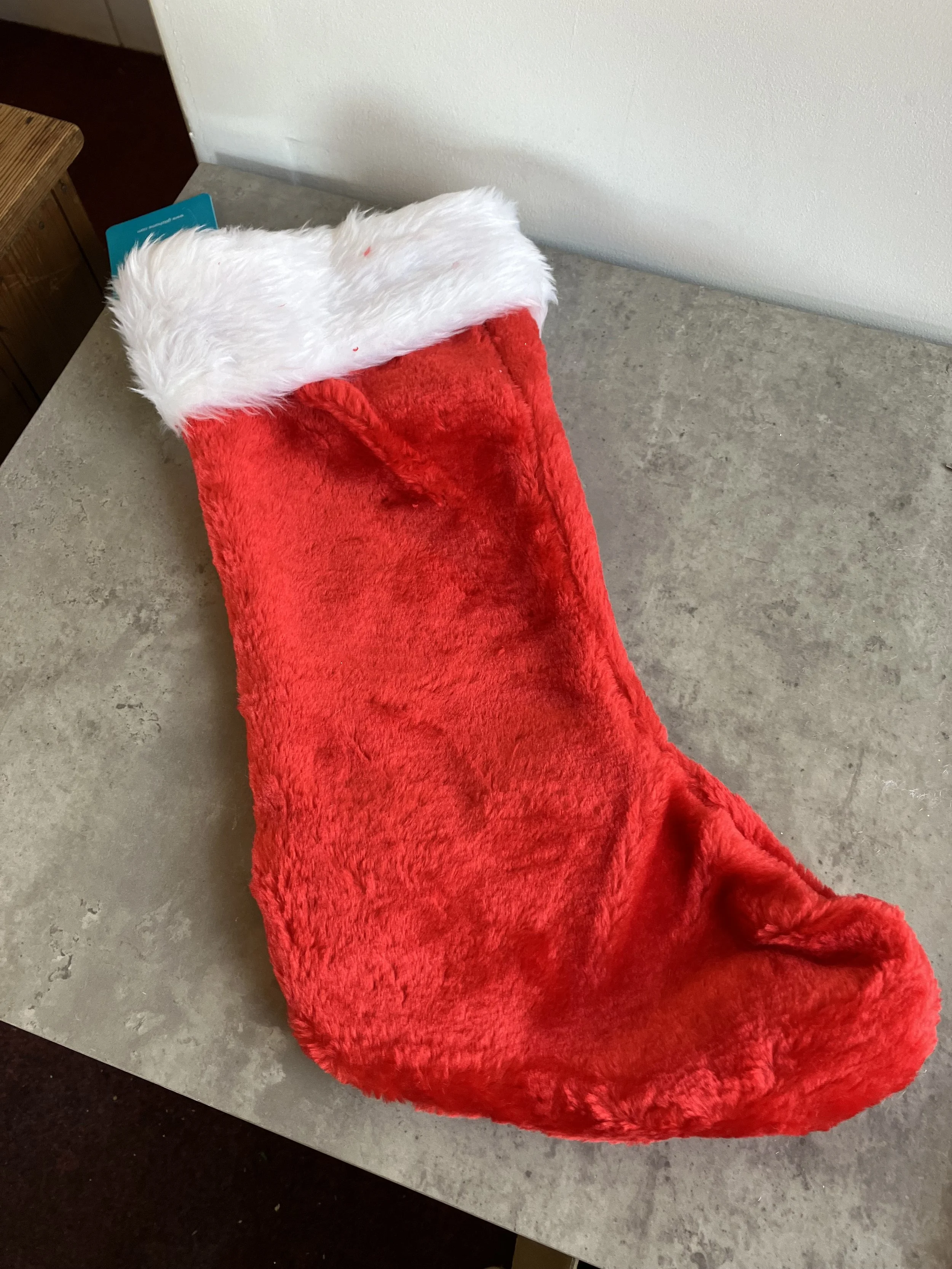 Glitzhome Traditional Red and White Christmas Stocking