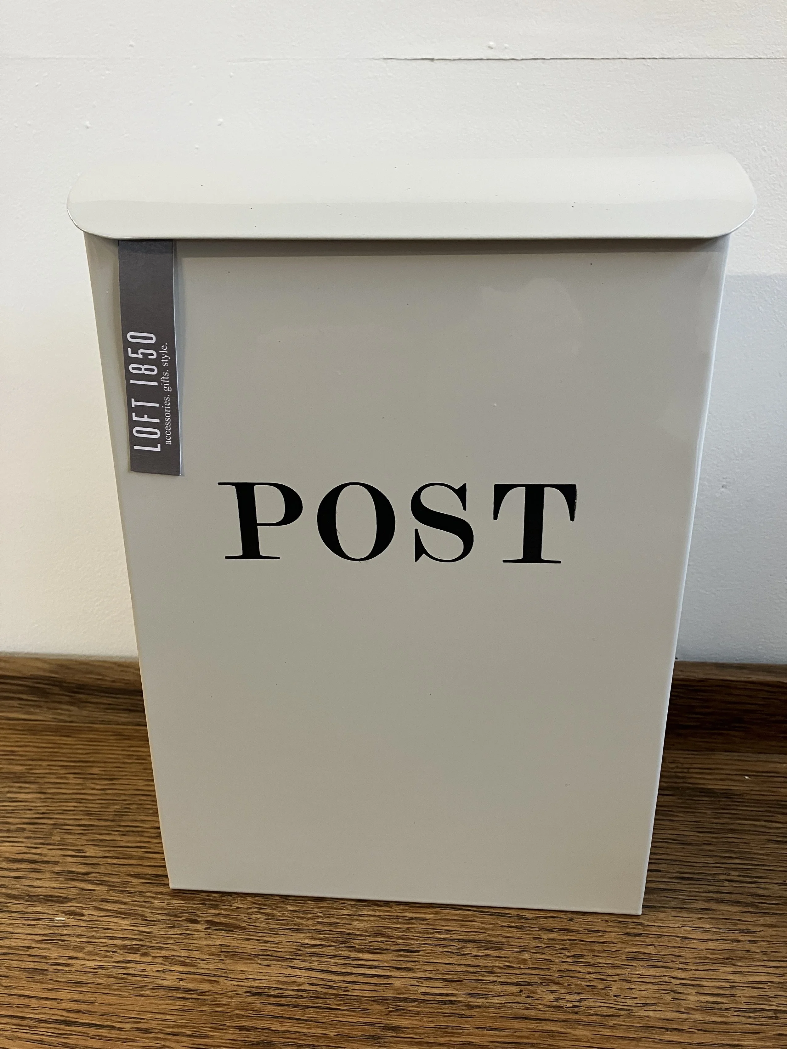 Loft 1850 Cream Metal Wall Mounted Post Box