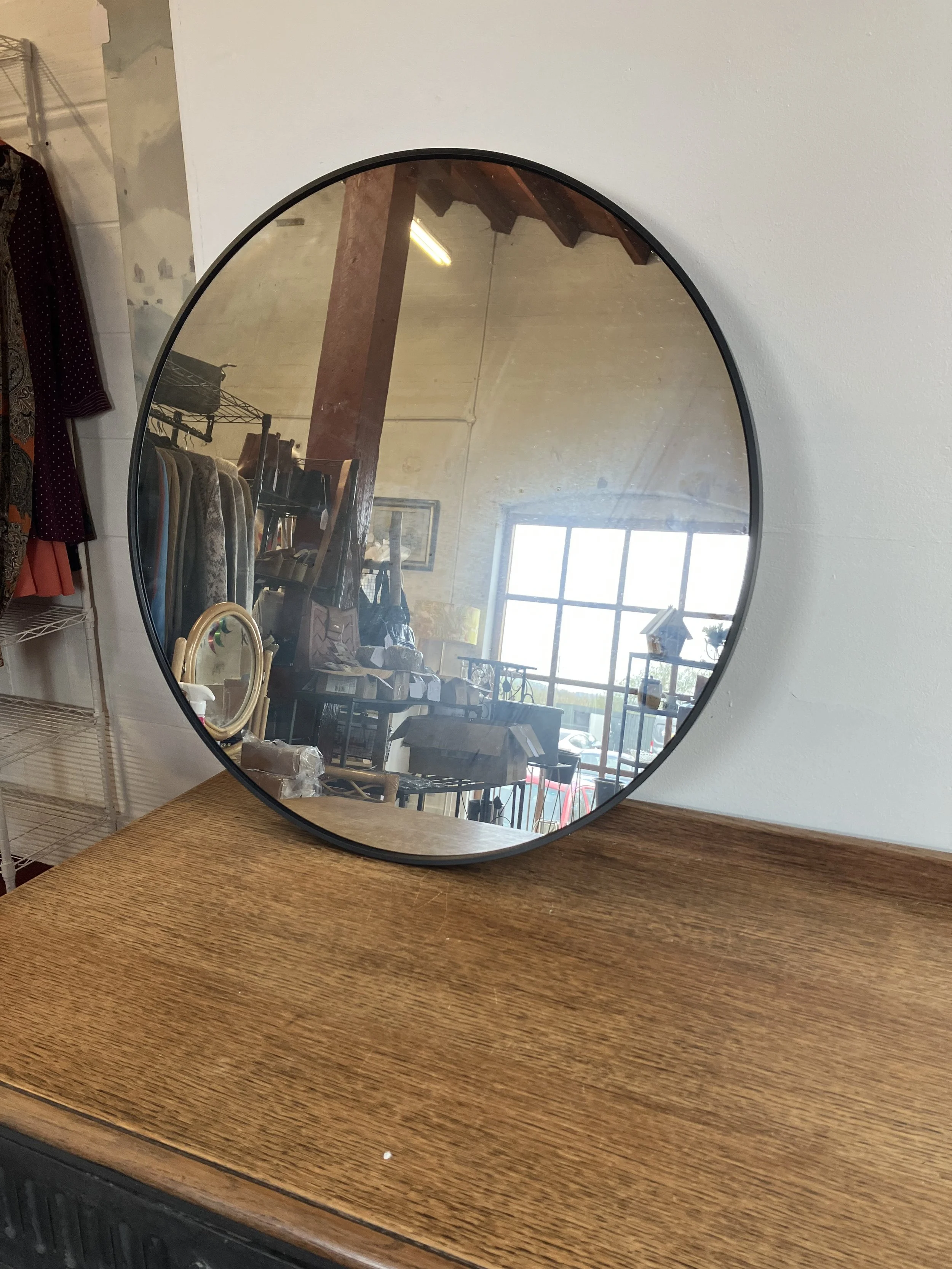 Life Ideas Round Wall Mounted Bathroom Mirror