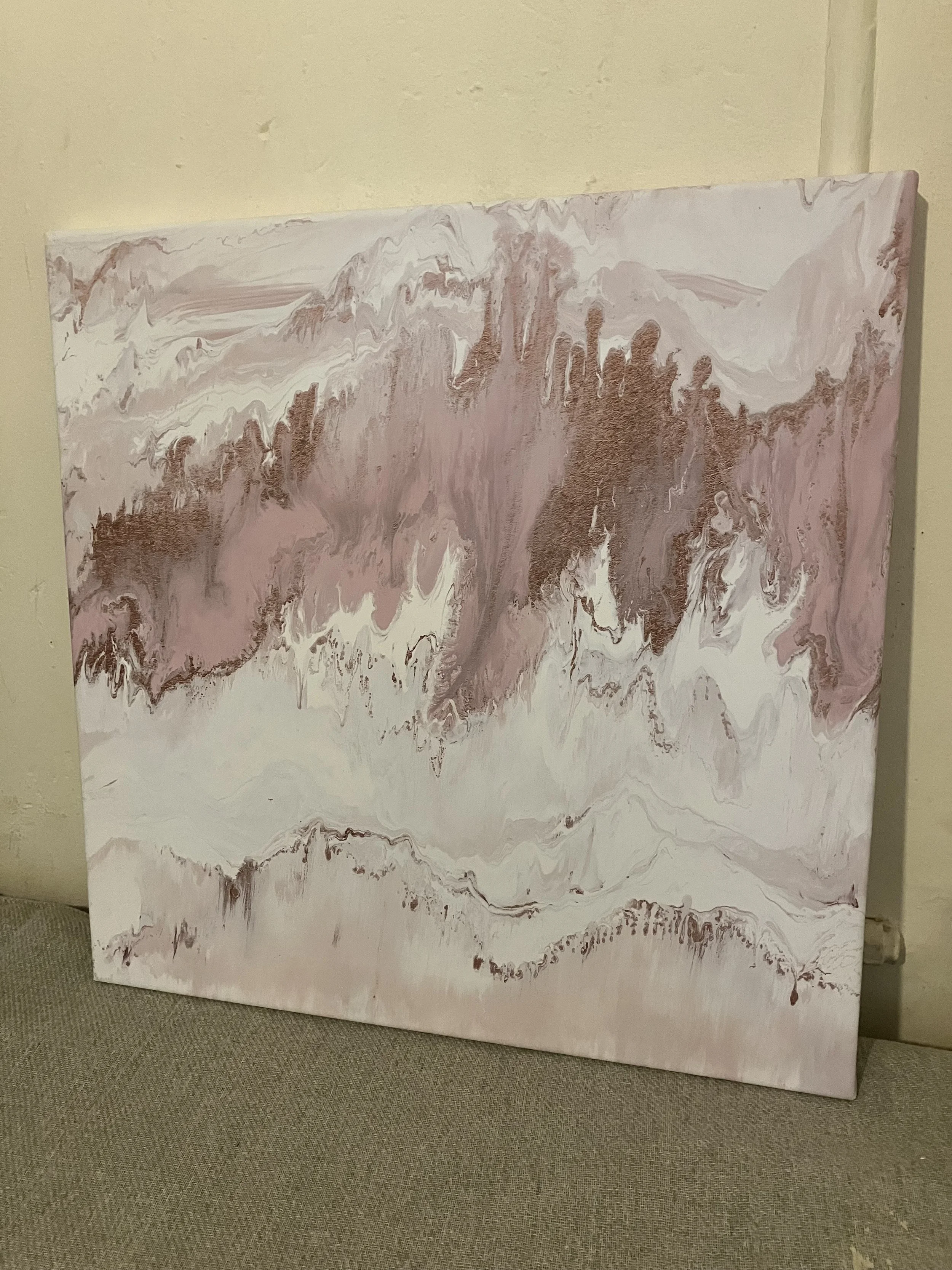 Mineral in Pink Canvas Print by Blakeley Bering Wall Art