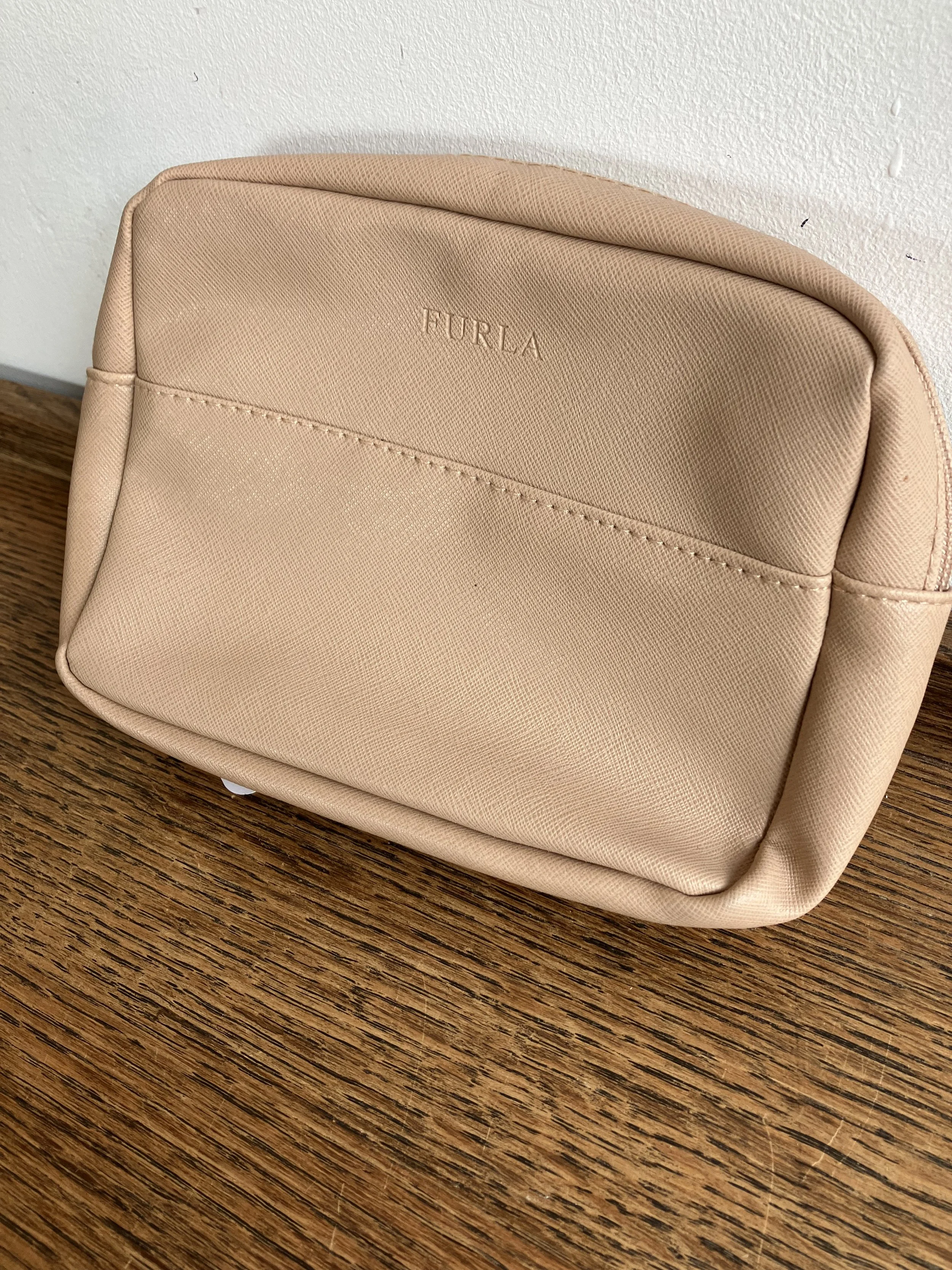 Nude Coloured Make Up Bag by Furla