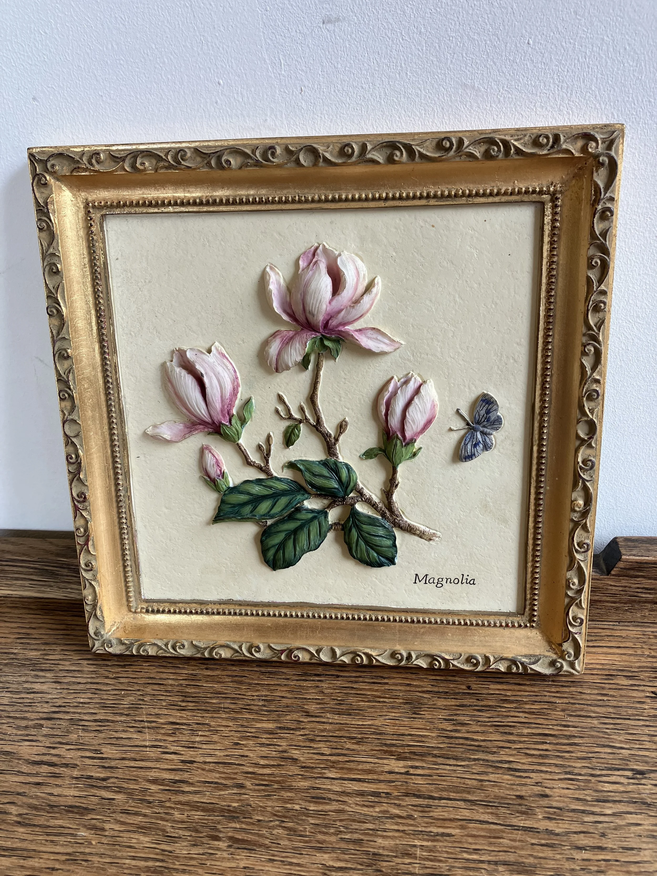 Marks and Spencer Magnolia Flowers Hanging Wall Plaque