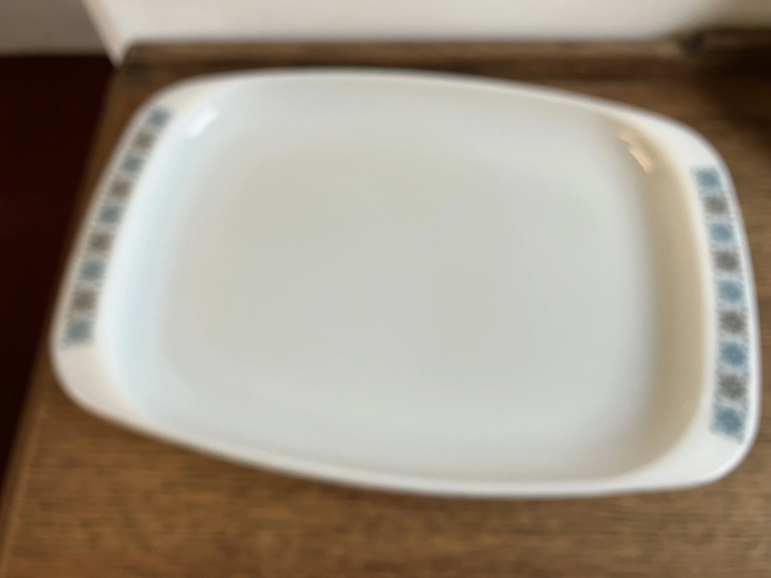 Vintage JAJ Pyrex Glass Serving Platter in Chelsea Pattern