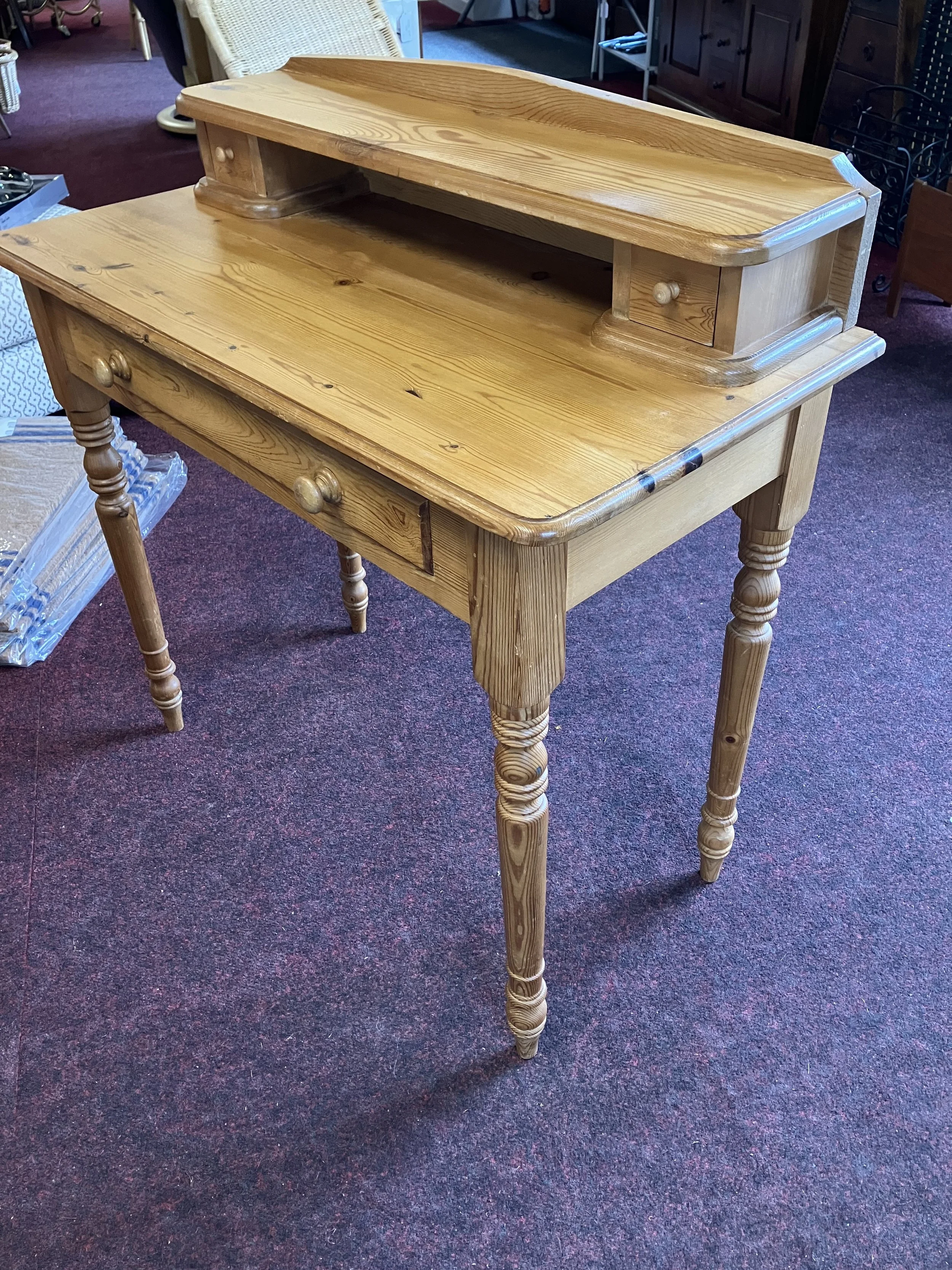 Solid Pine Dressing Table / Desk with Drawer