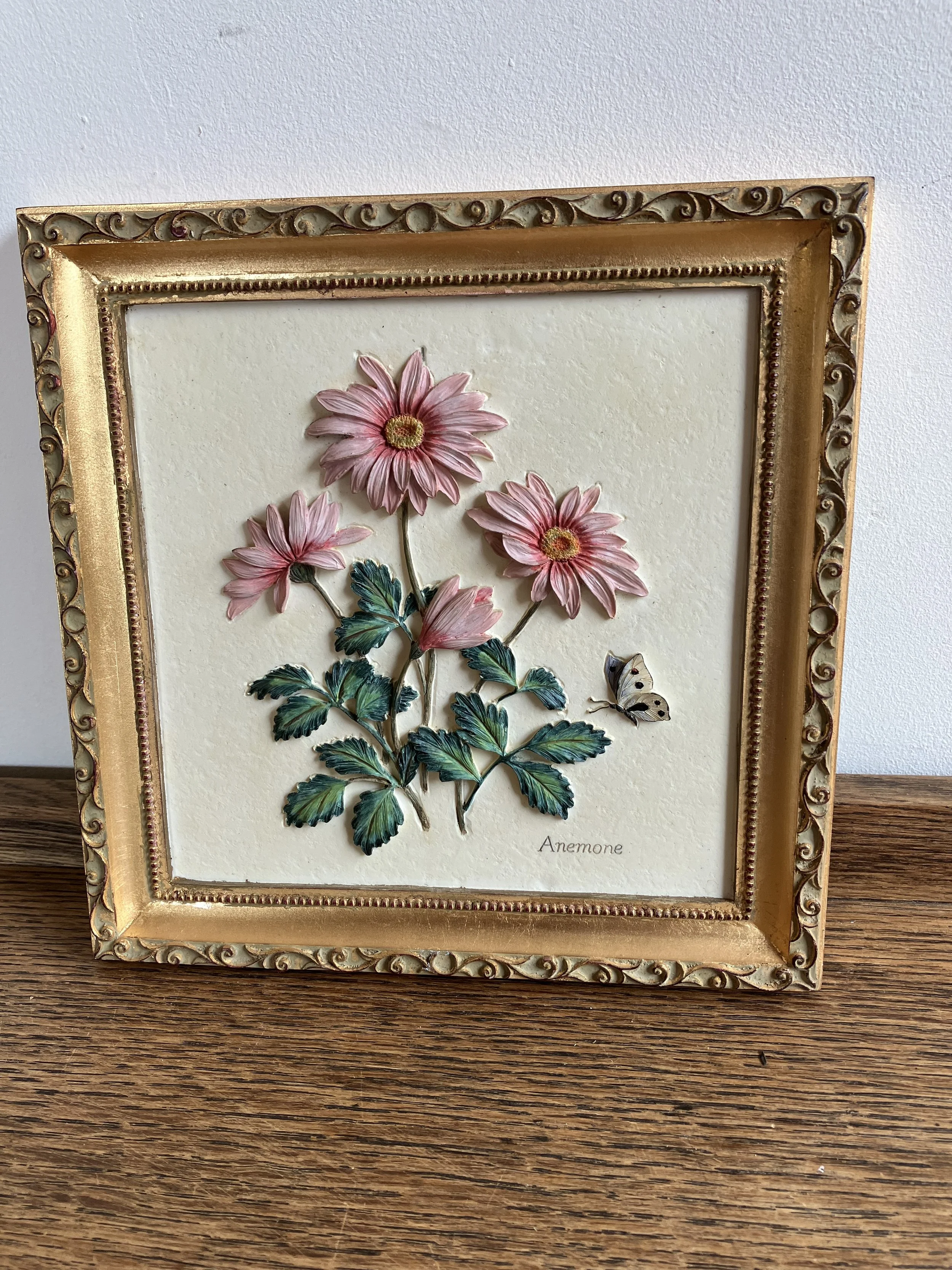 Marks and Spencer Ceramic Anemone Flower Wall Plaque