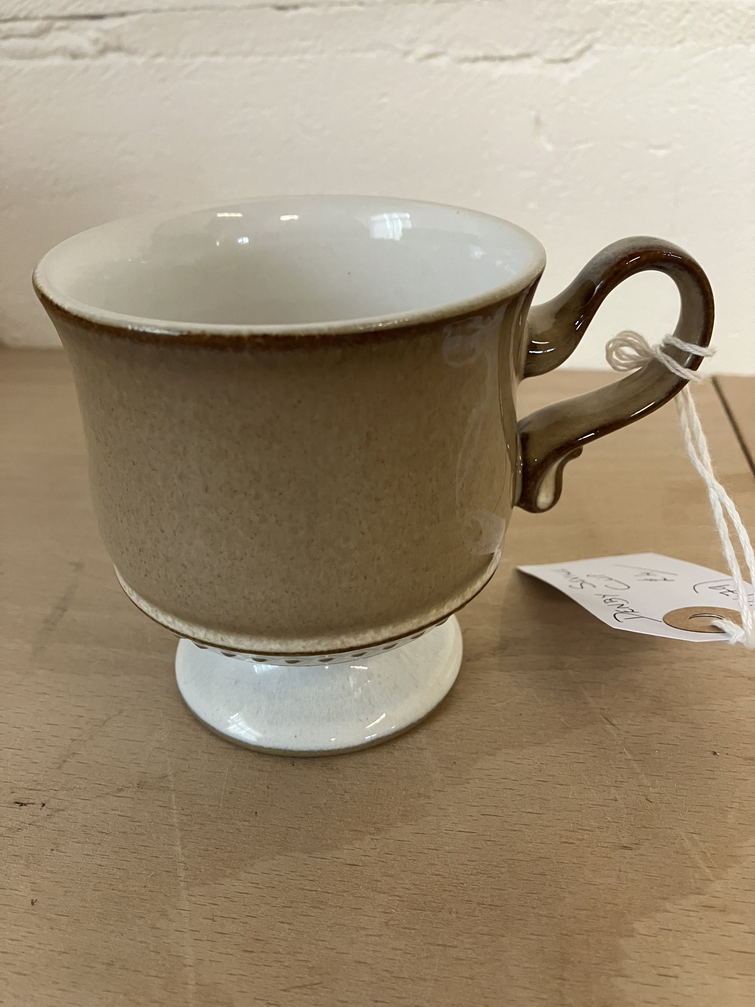 Denby Seville Pattern Cup with Footed Base
