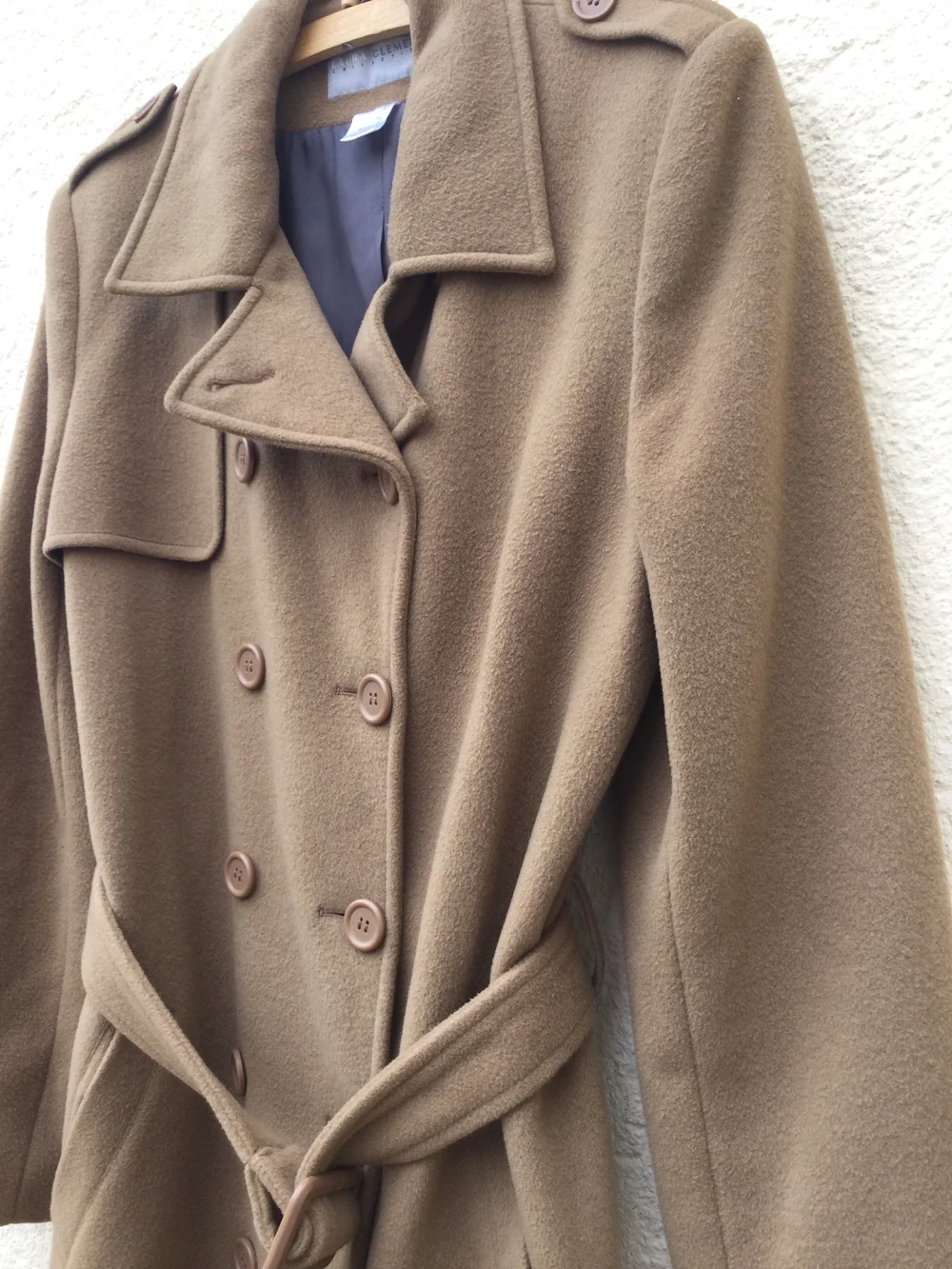 Calvin Klein Wool Peacoat Calvin Klein Wool Pea Coat Womens Petite - Main Image