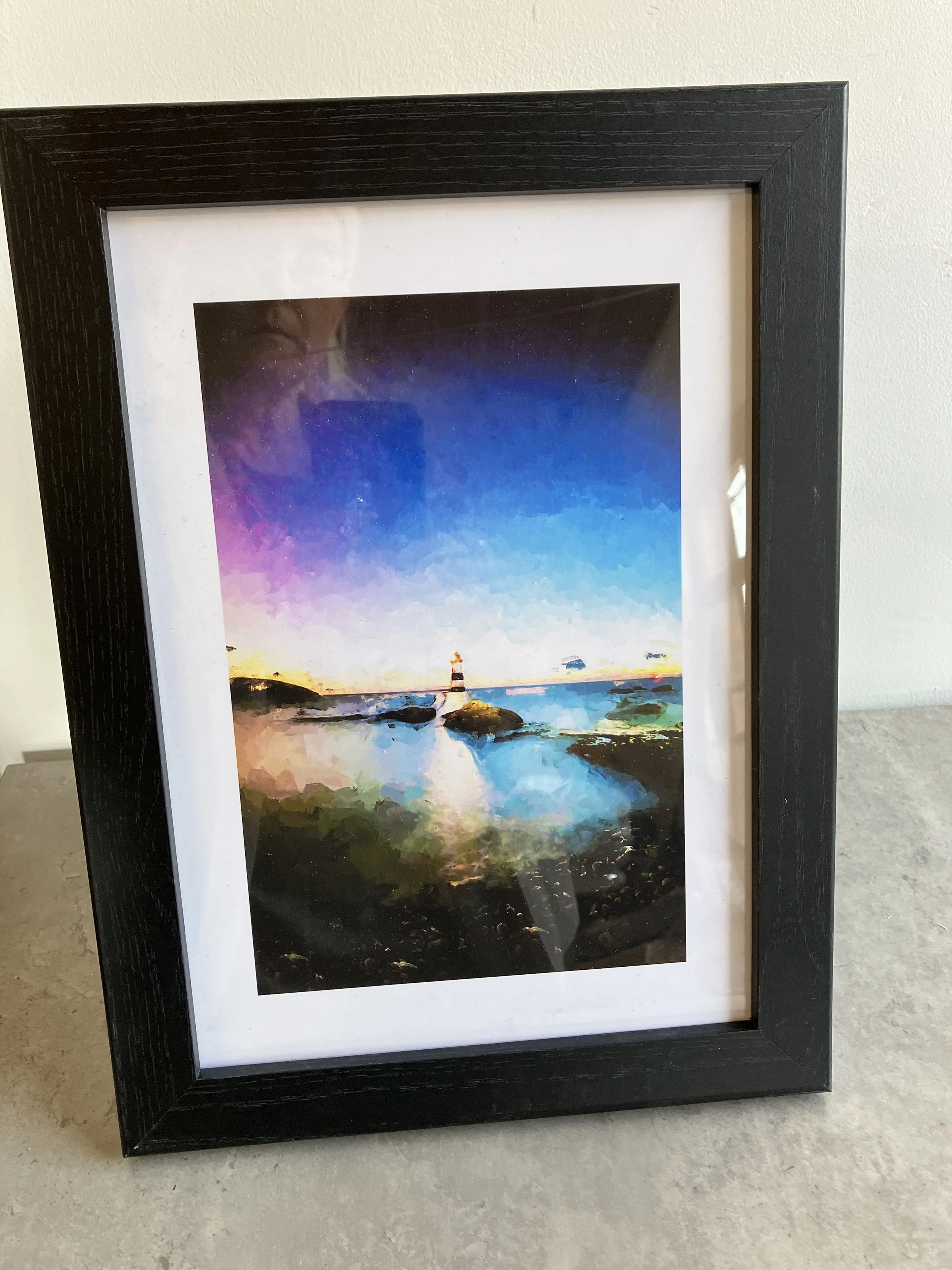 Framed Print of Penmon Lighthouse, Anglesey by Big Box Art