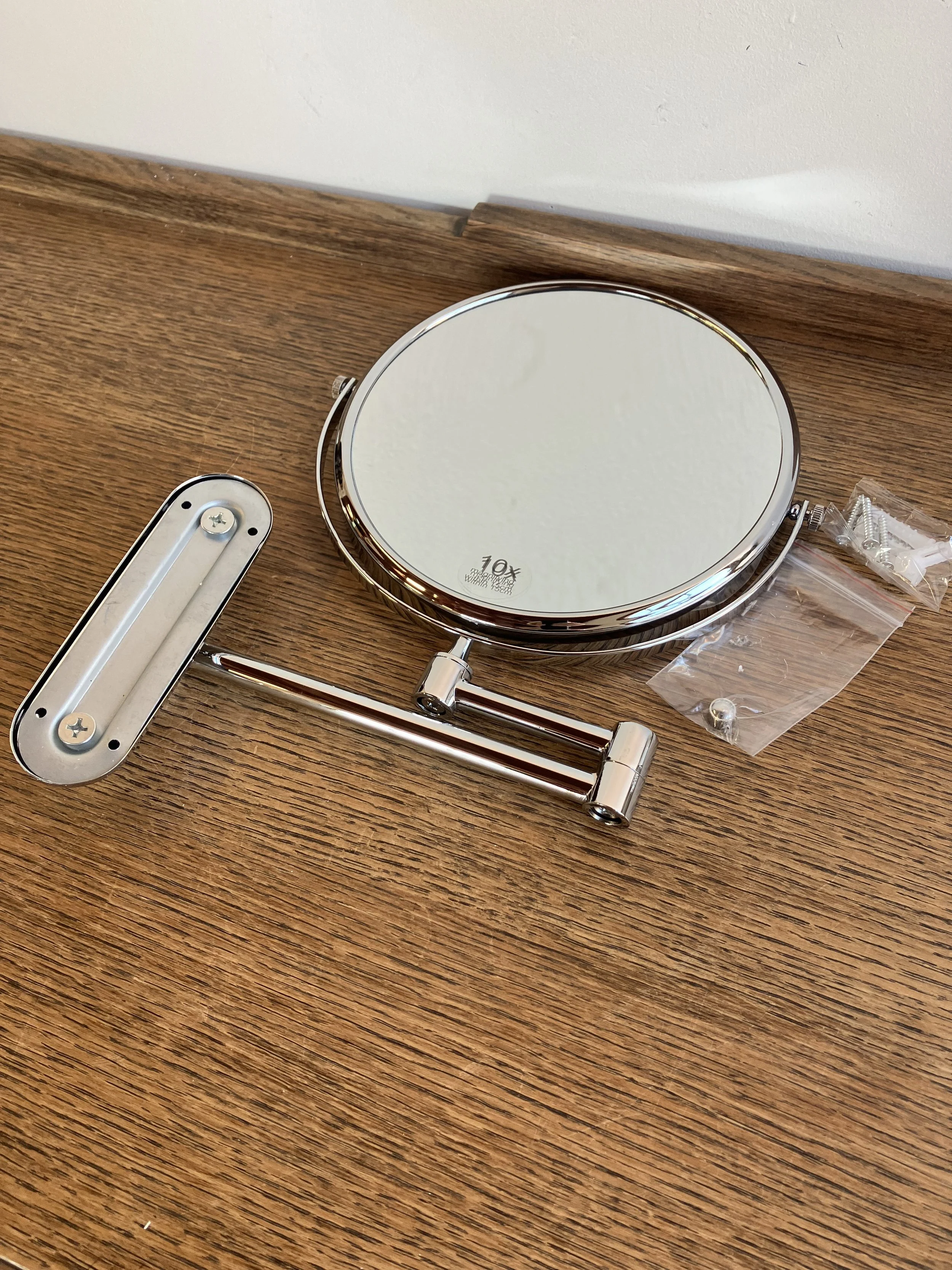Luvodi New Chrome Wall Mounted Vanity / Shaving Mirror