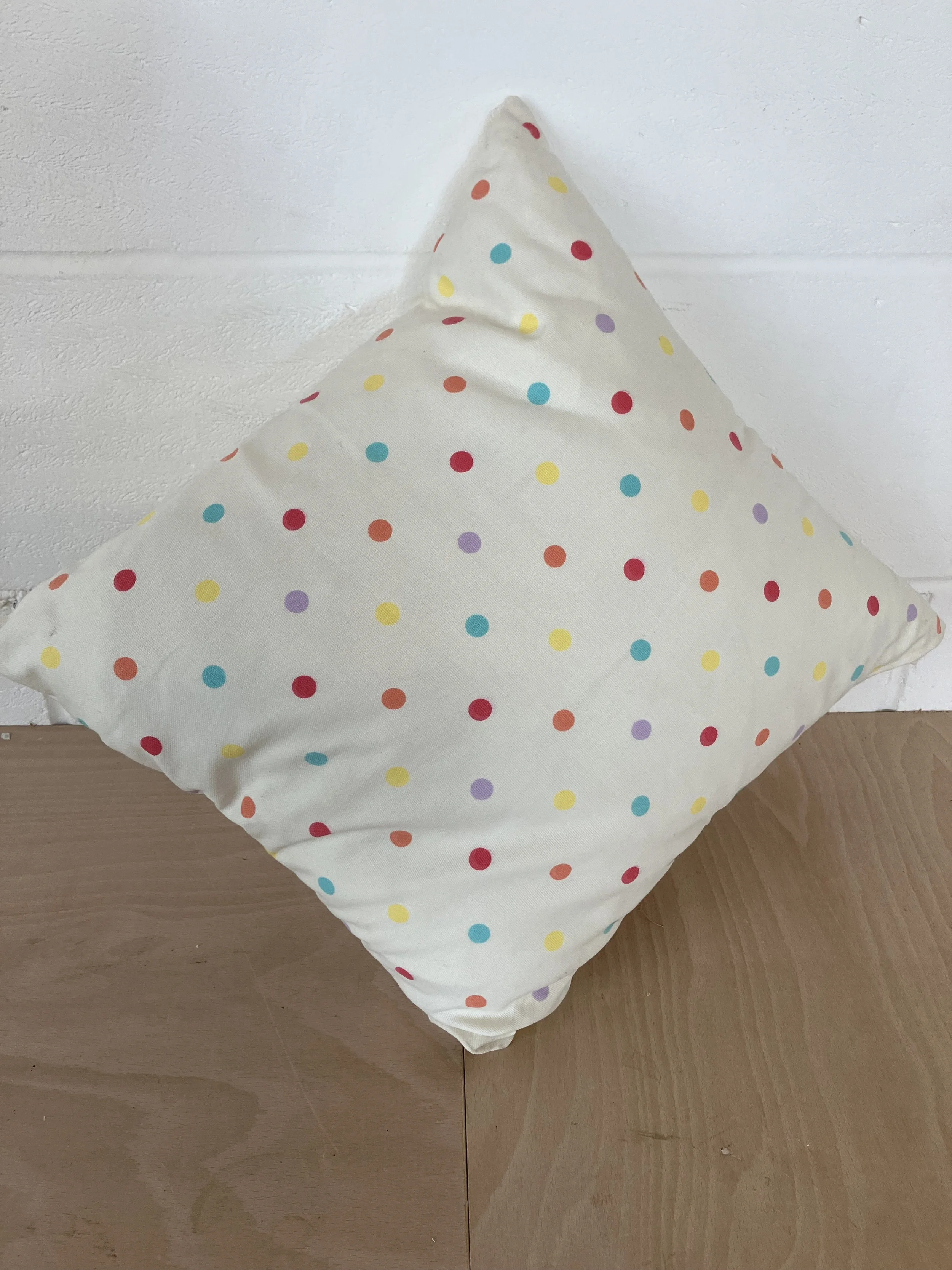 Large  Cushion in Clarke and Clarke Dotty Fabric