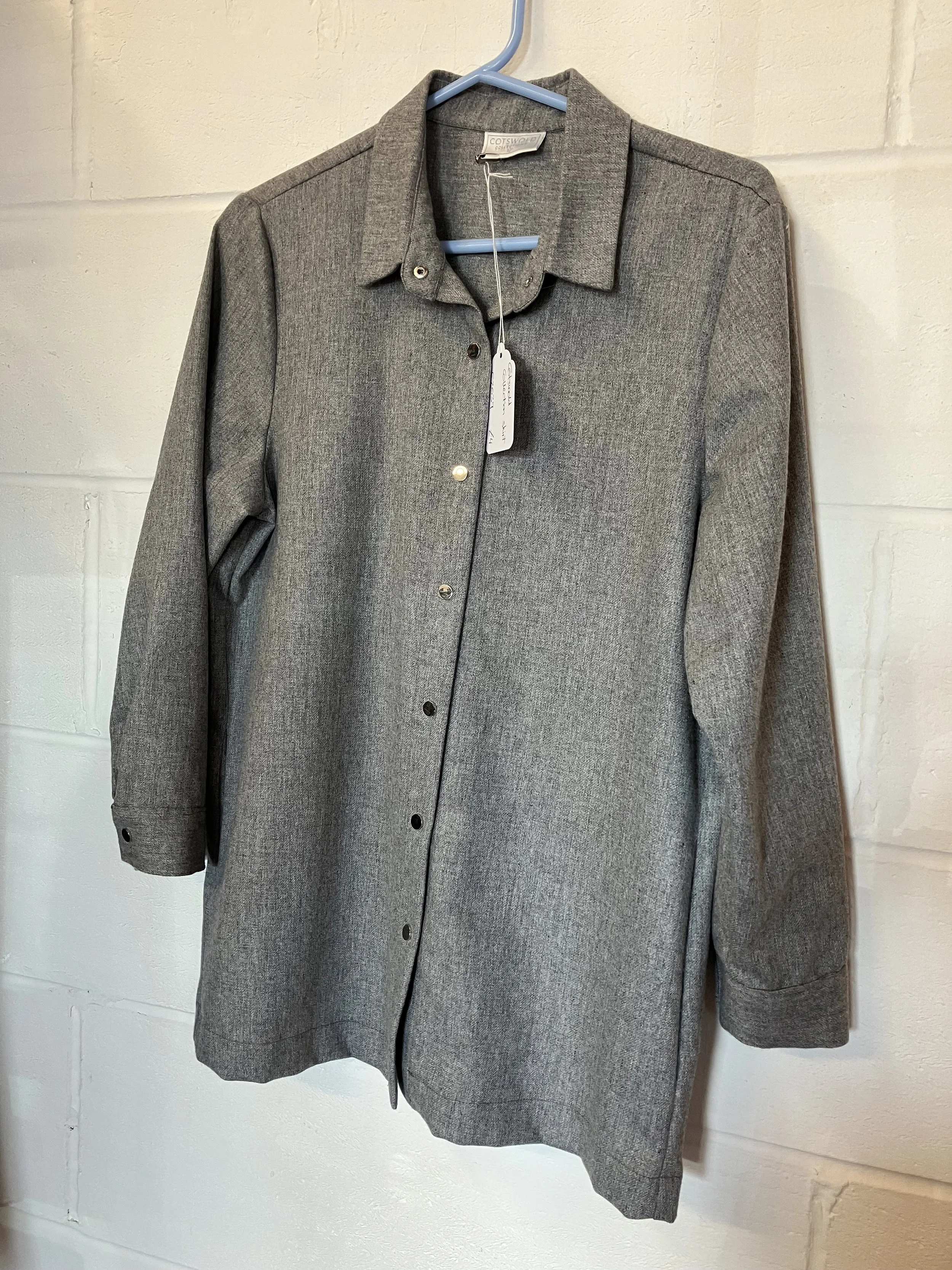 Ladies Grey Over Shirt by Cotswold Collection Size 10