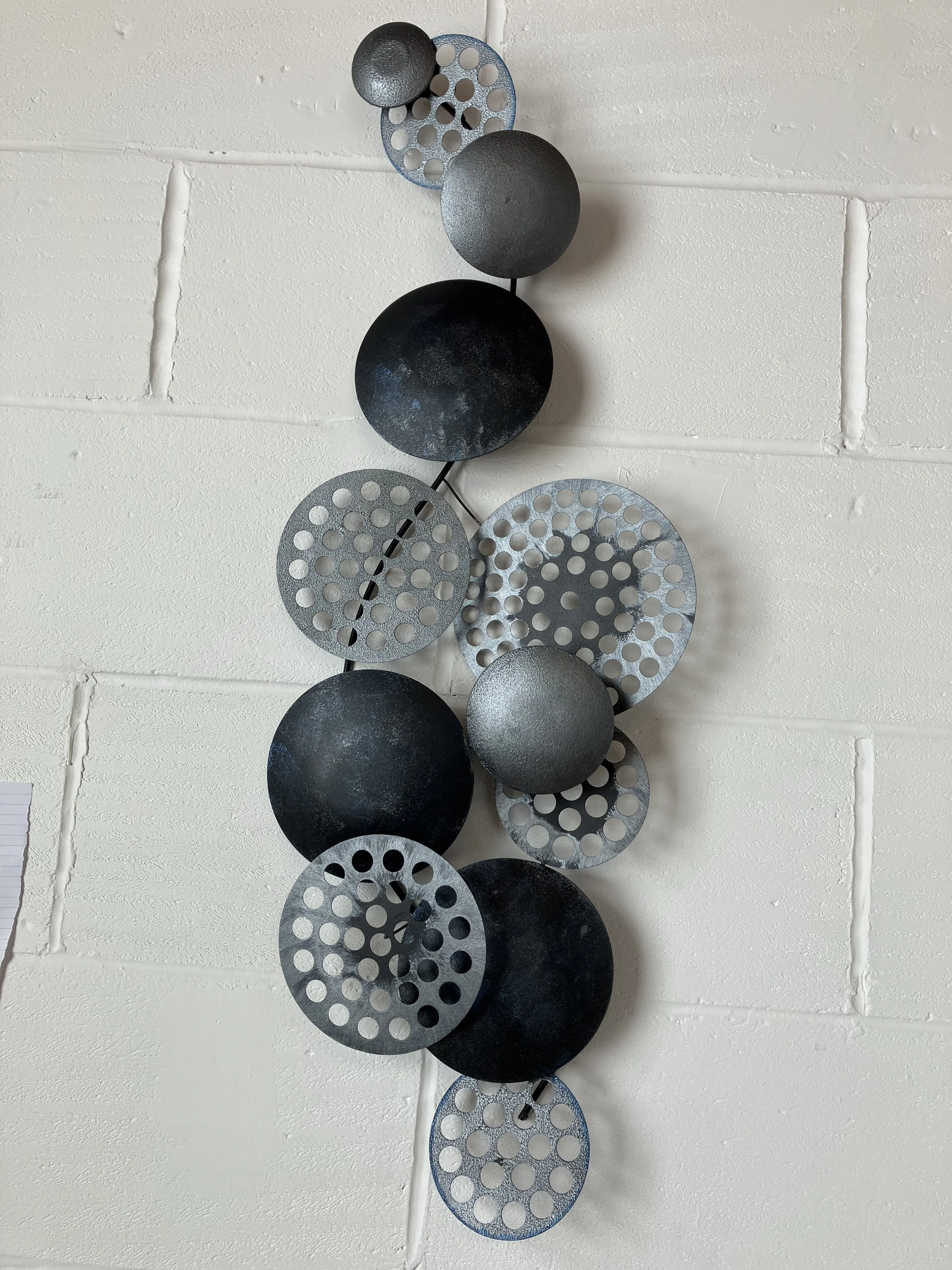 Bronte Black and Silver Metal 3D Effect Wall Art