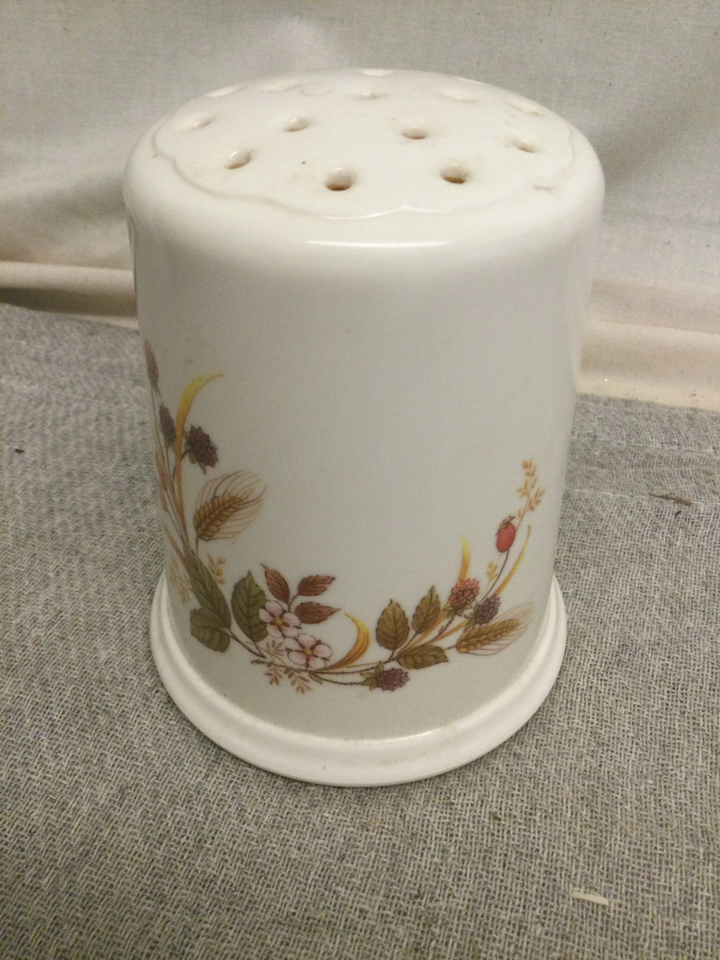 Vintage Marks and Spencer Melamine Harvest Pattern Flour / Sugar Shaker