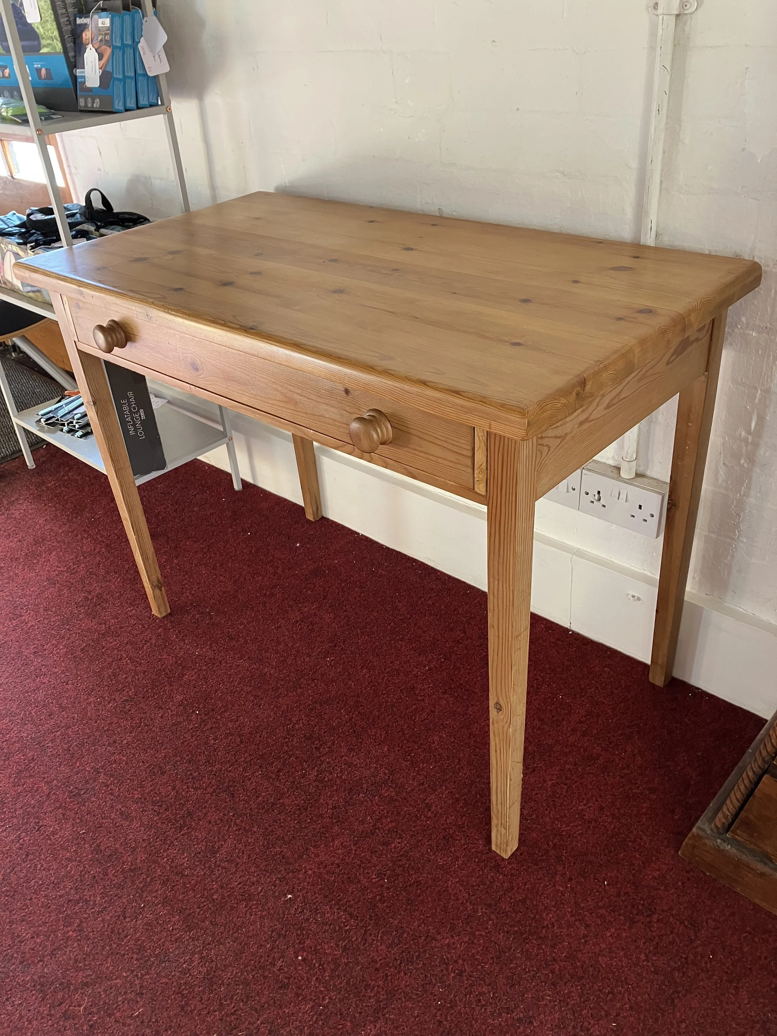 Solid Pine Dressing Table / Desk with Drawer