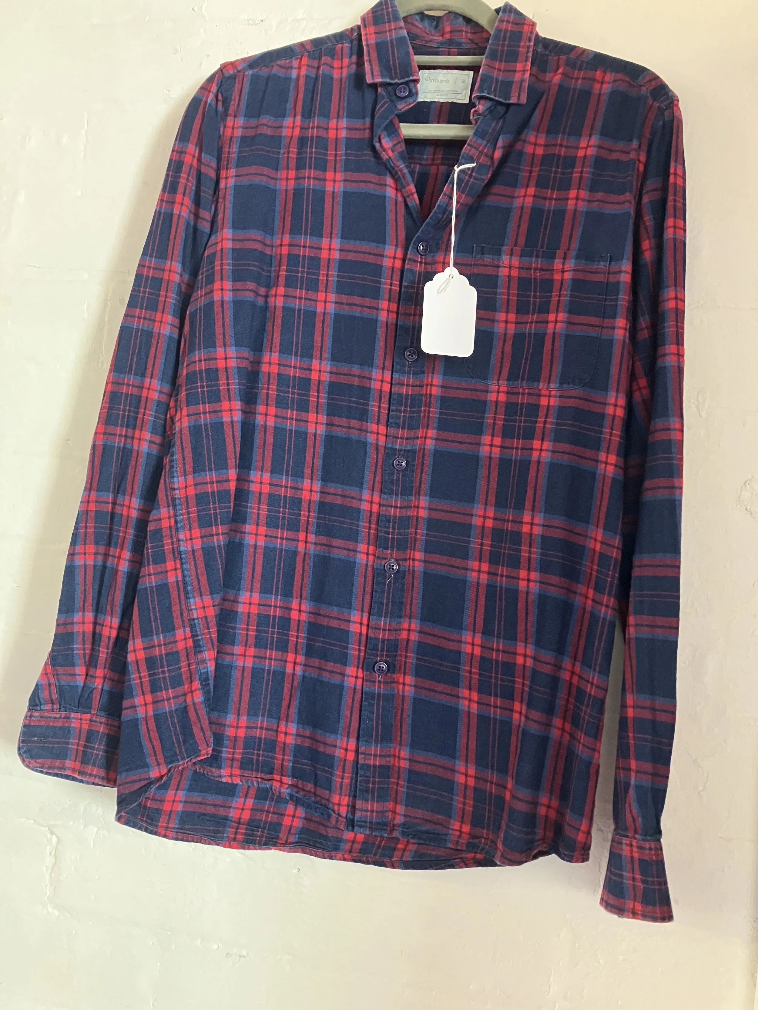 Integrita Red and Blue Men's Flannel Shirt