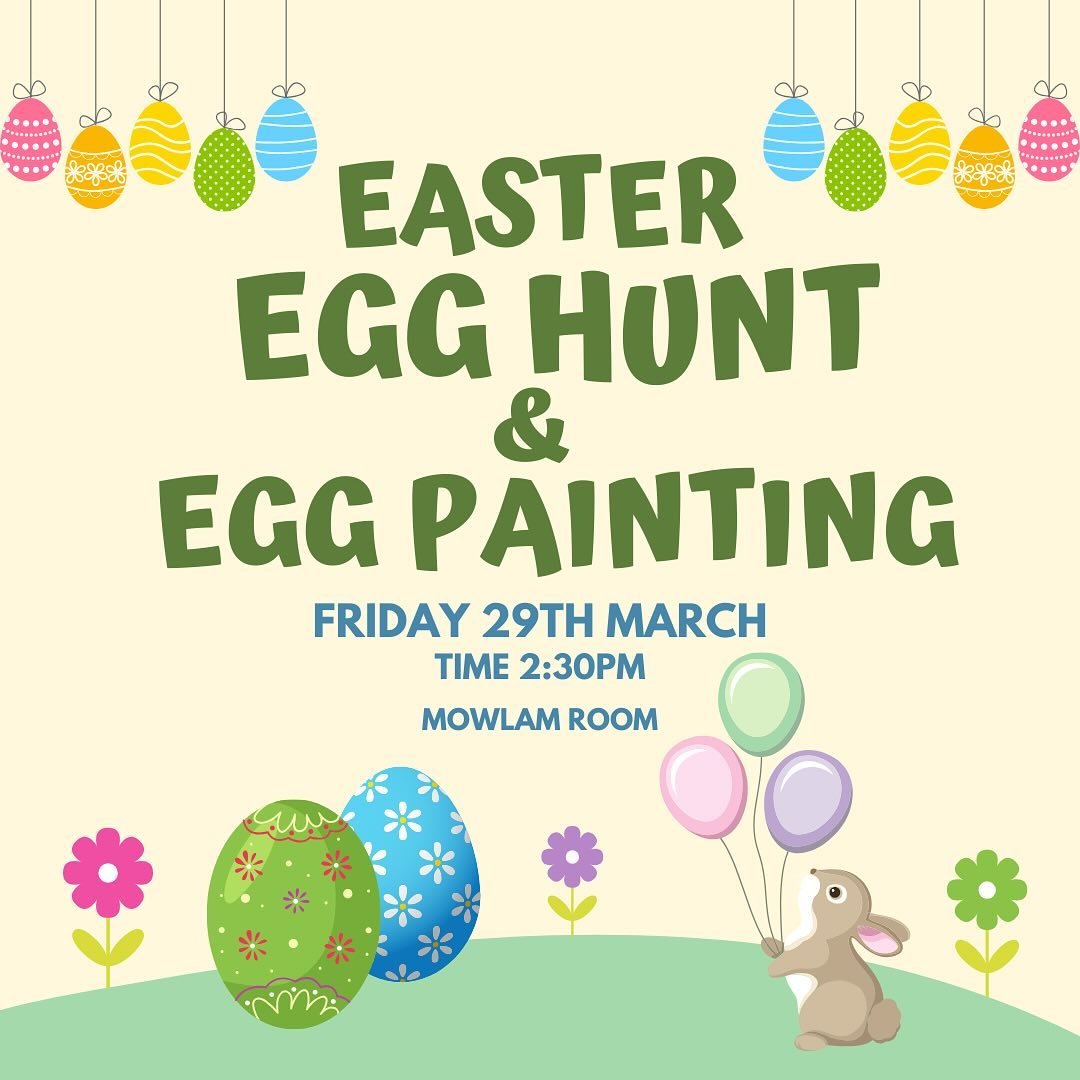 Hi everyone, we're having an Easter egg hunt on Friday (tomorrow) at 2:30pm followed by Easter egg painting. Take the afternoon off (it's a bank holiday) and enjoy some fun Easter traditions, including free chocolate!