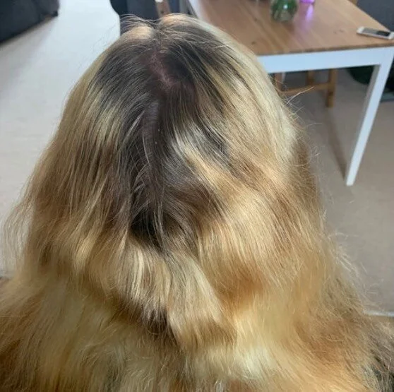 Happy Monday!! Looking forward to another week of creating beautiful hair 💇🏼&zwj;♀️
Swipe right to see after picture of this colour correction. 
This style can be created in the comfort of your own home at a time convenient for you. Get in touch no