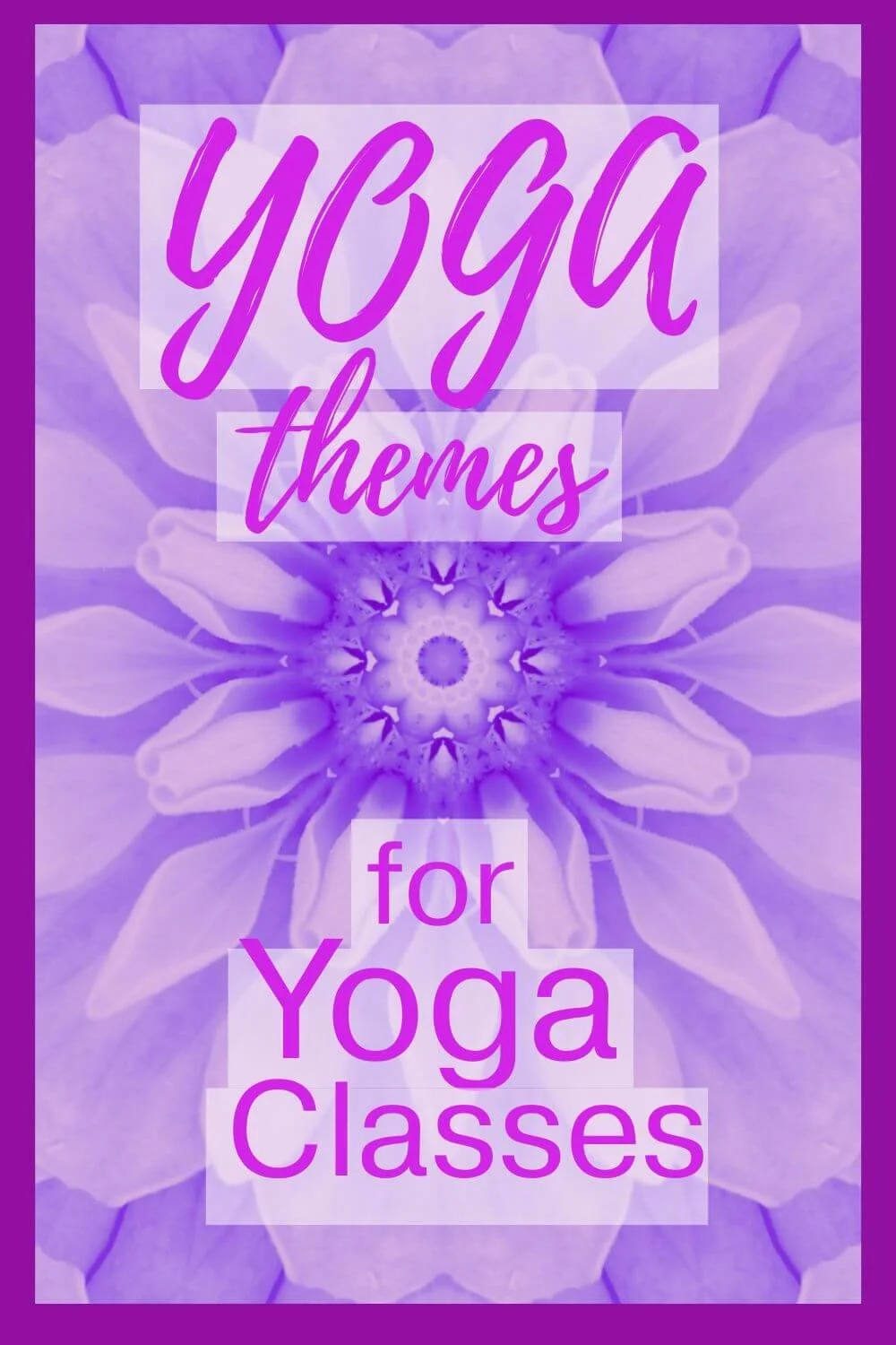 yoga themes pin for Pinterest