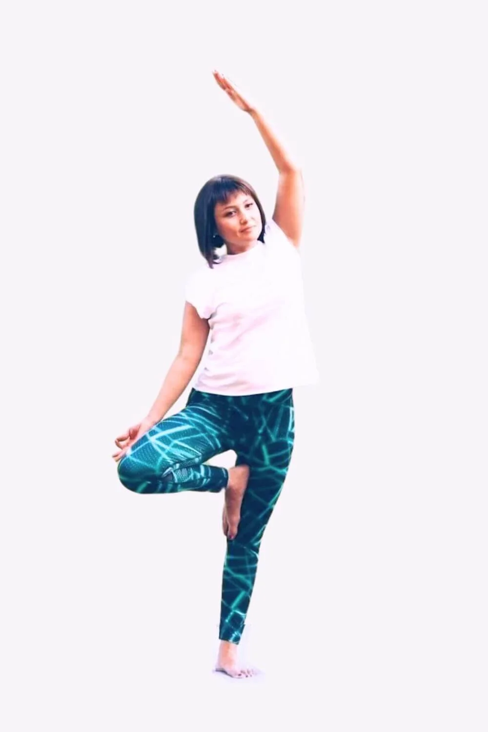Side bending in Tree Pose