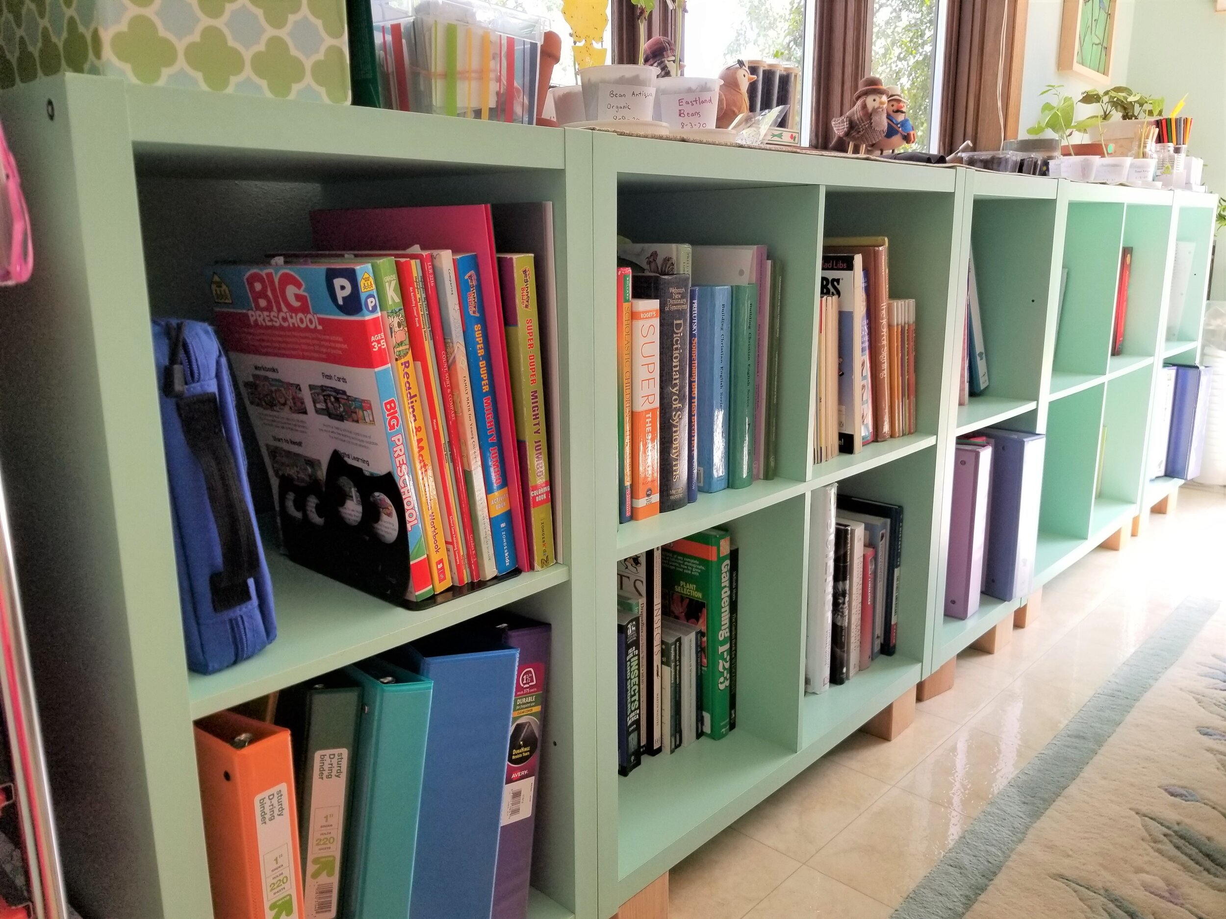 Great Homeschool Organization and Storage Ideas
