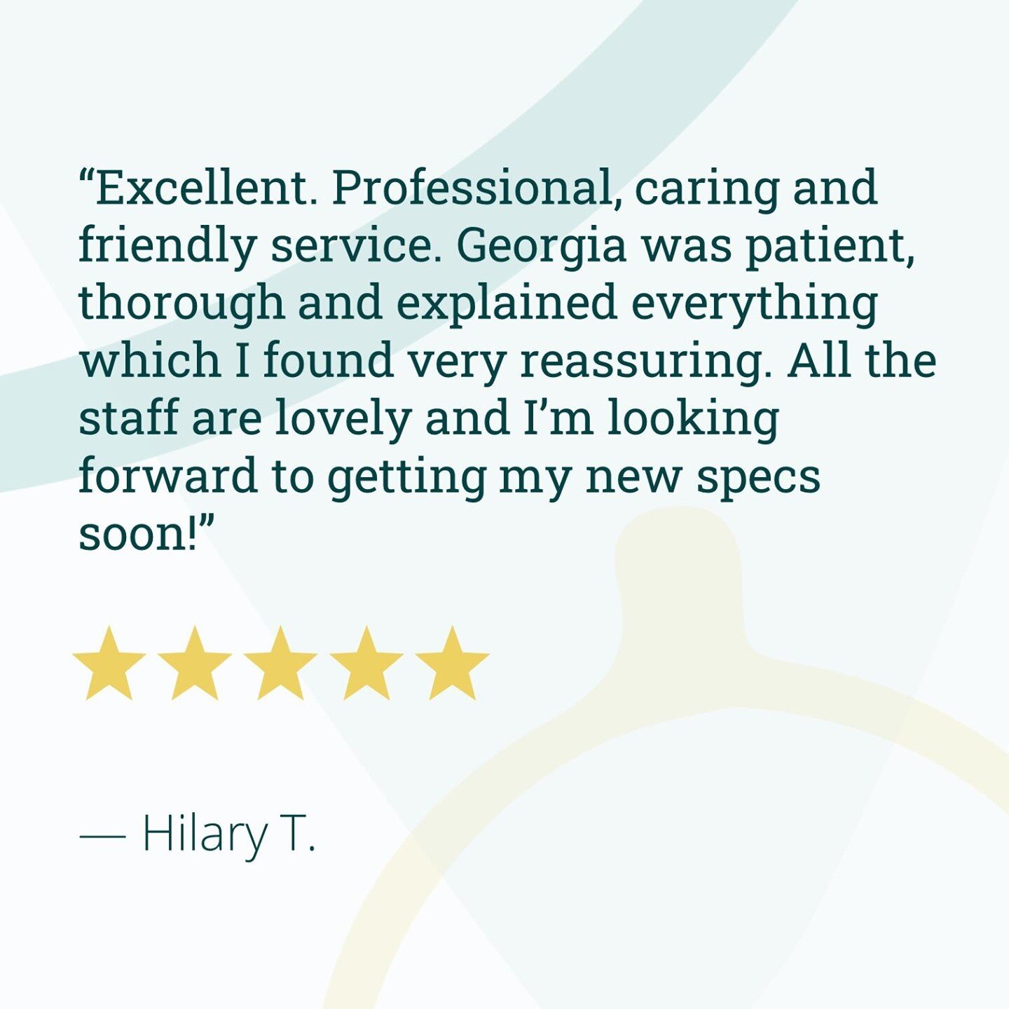 We are always so pleased when we hear that our patients have had a positive experience @raeandraeopticians, and as a small, #independentbusiness your reviews mean everything to us.⁠
⁠
They literally could be the difference between someone choosing us