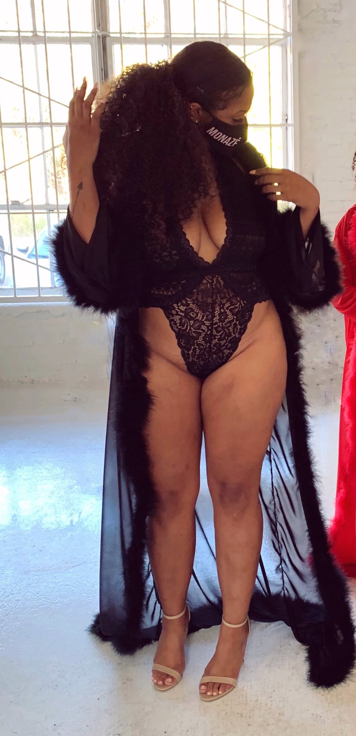Black Fur Robe