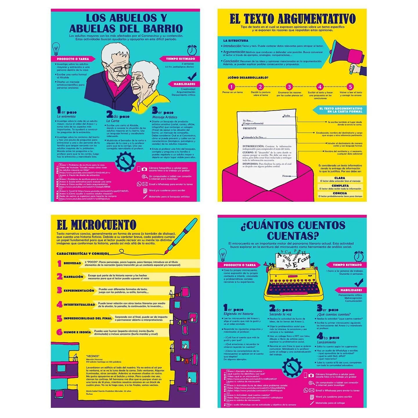 ✨Here's our work for an educational project  of some chilean high schools...we're very happy about this collaboration!
.
✨Les presentamos este trabajo que realizamos para un proyecto educativo incorporado en colegios en tiempos de cuarentena.
Se real
