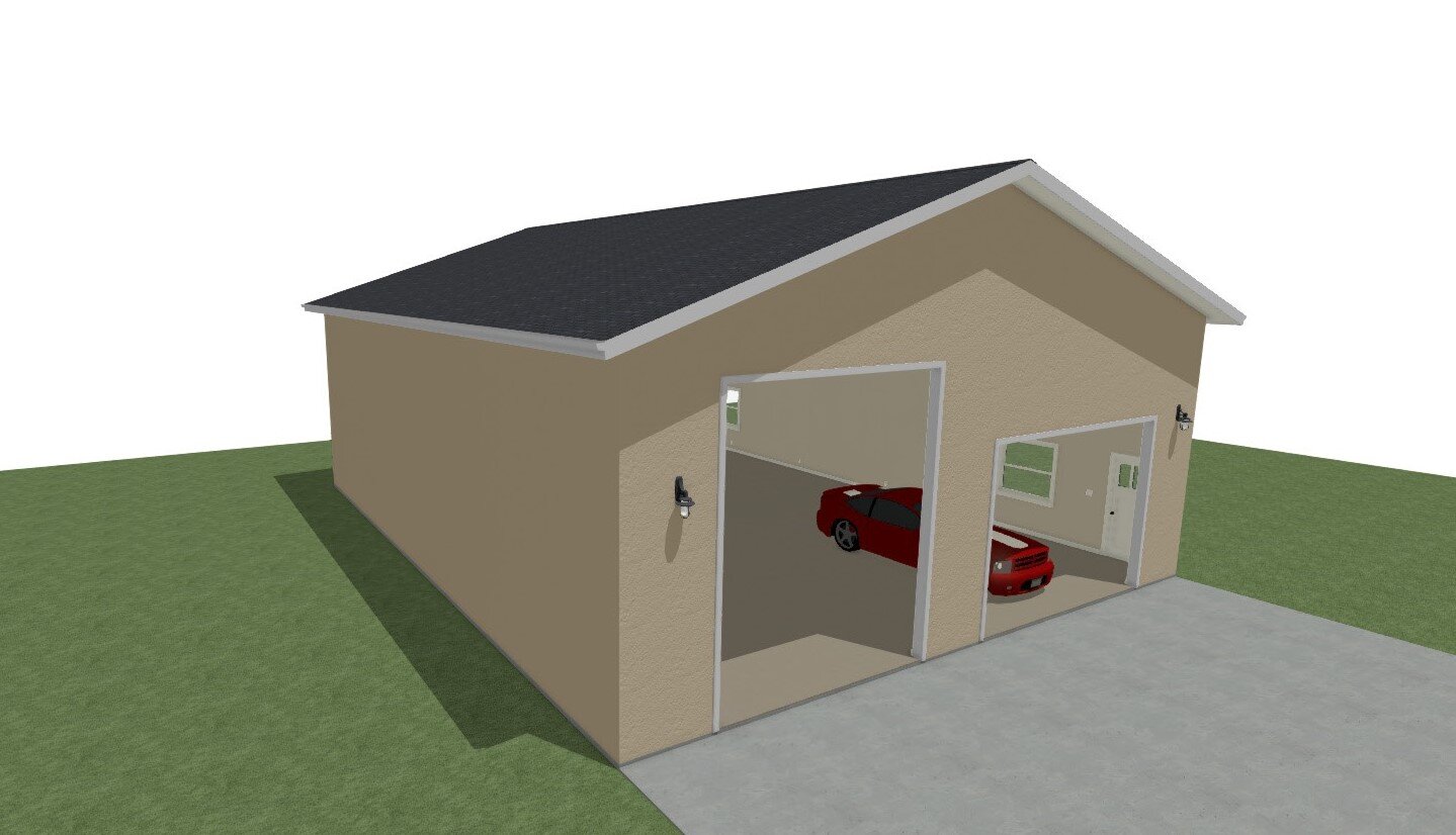 50' x 40' Garage Plans