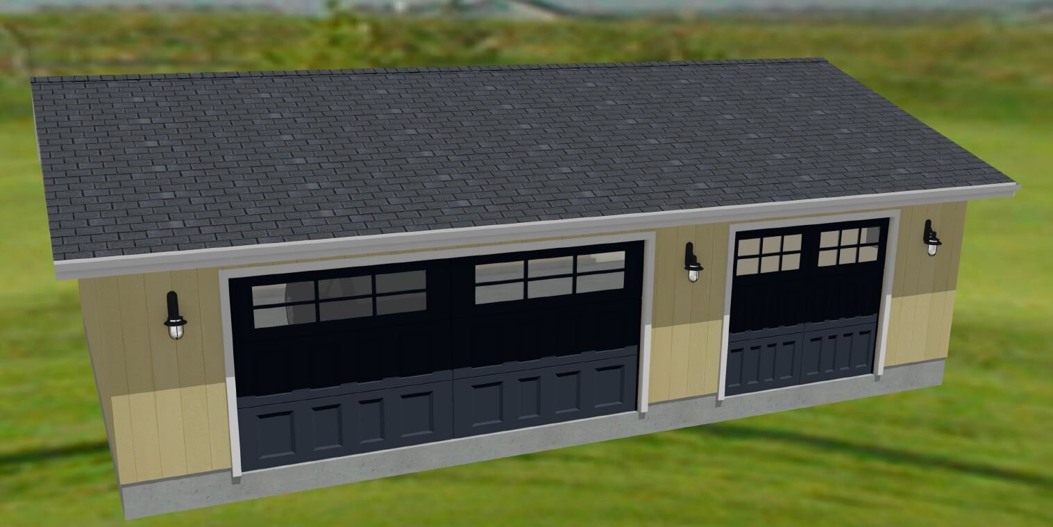 36' x 24' Garage Plans