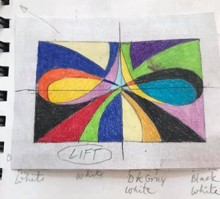 Determining the color palette.