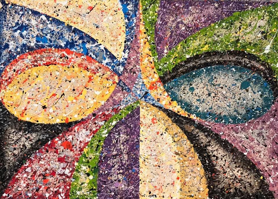 The completed "dry" side of this "both sides" painting.