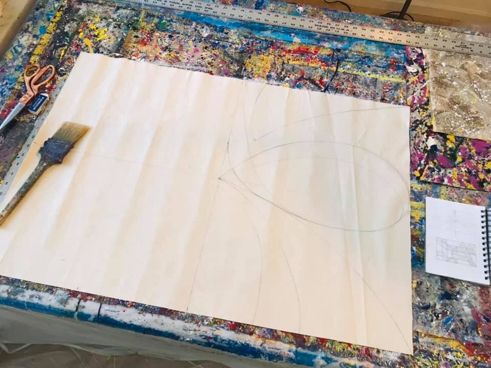 The canvas is ready for paint.