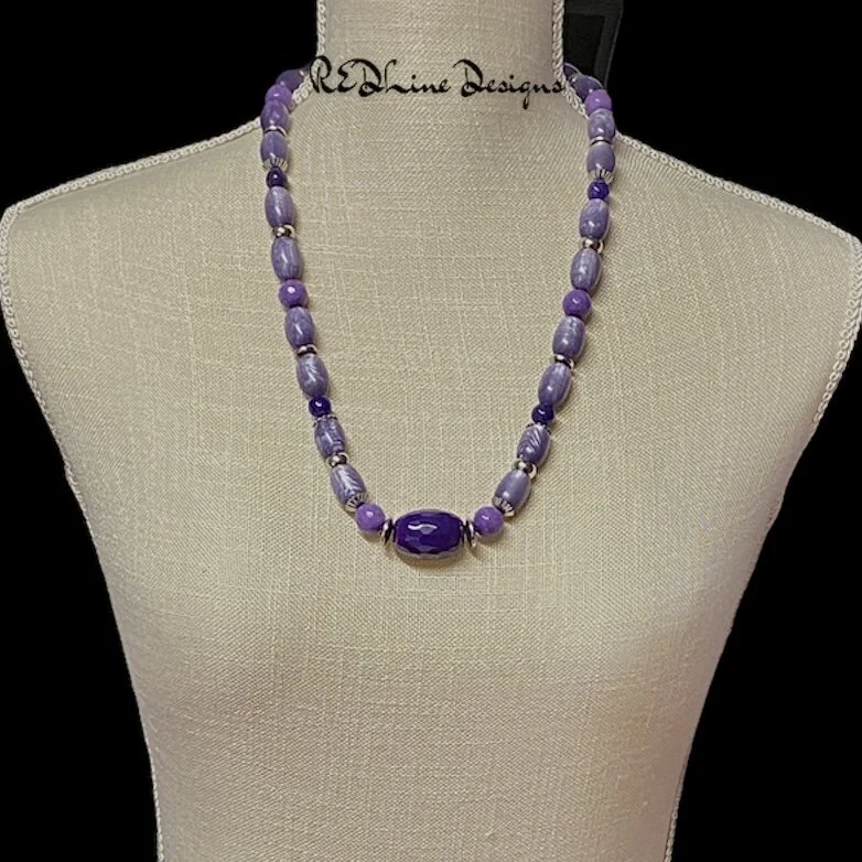 Purple on Purple Gemstone Set Item#N67