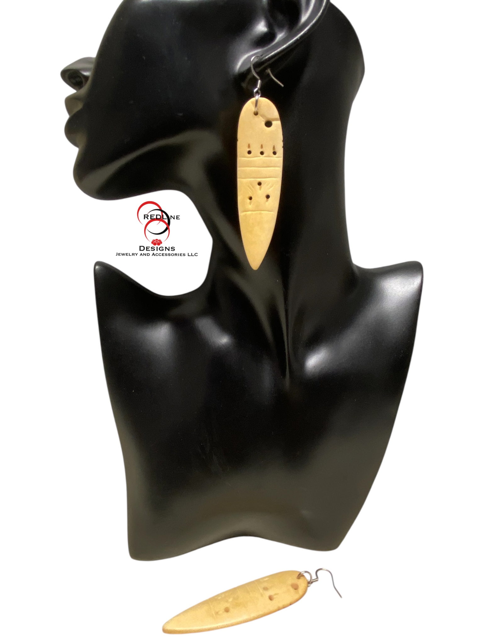 African Hand Carved Bone Dangles Item#E112