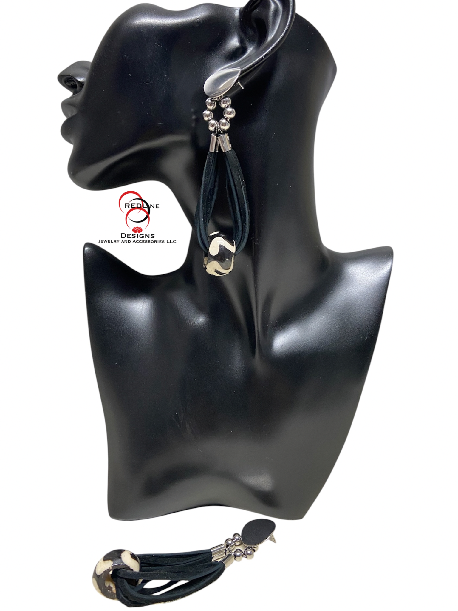 African Inspired Bone and Leather Item# E120