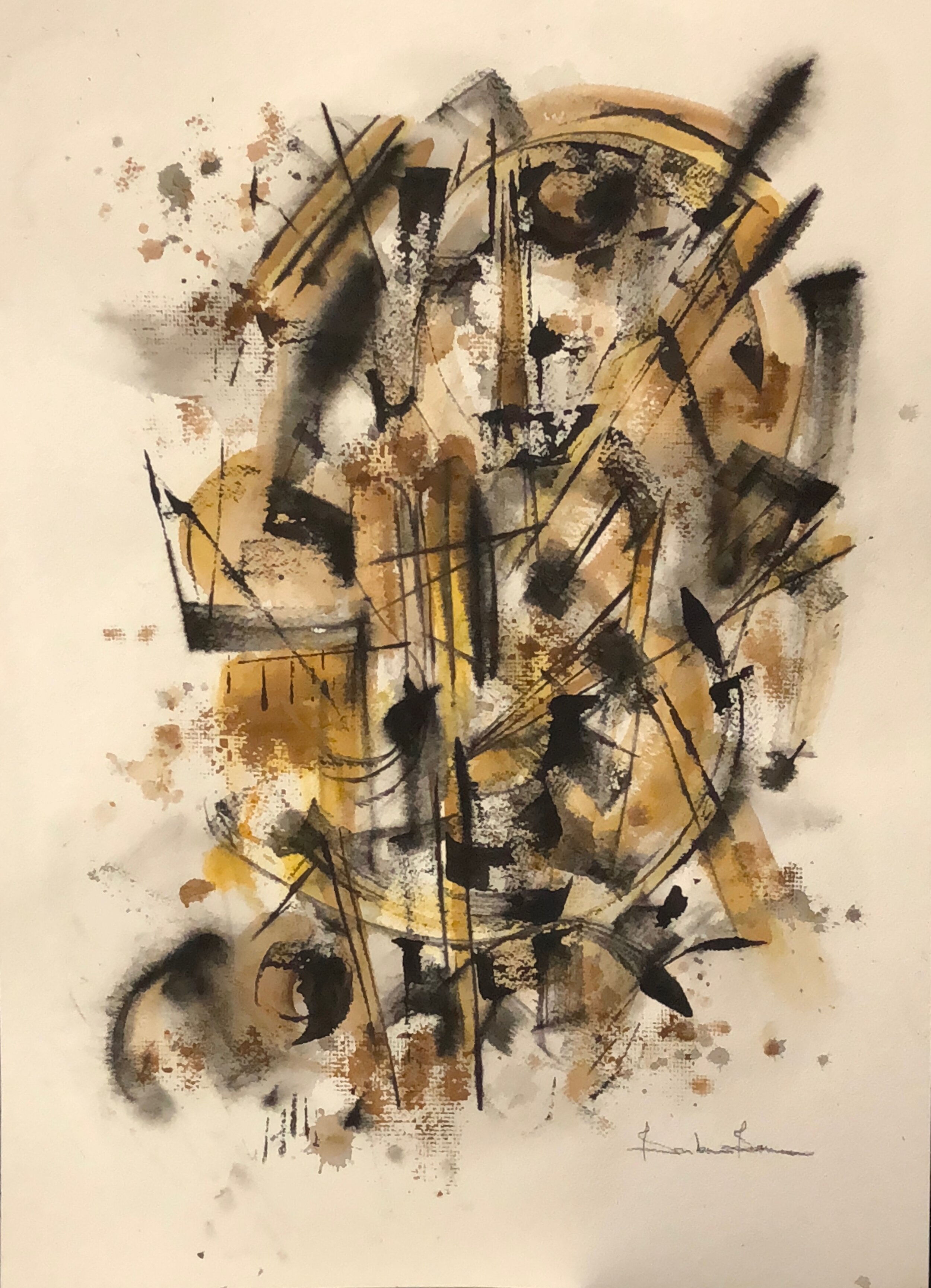 "Traffic Jam" - Mixed Media - 16"x20"