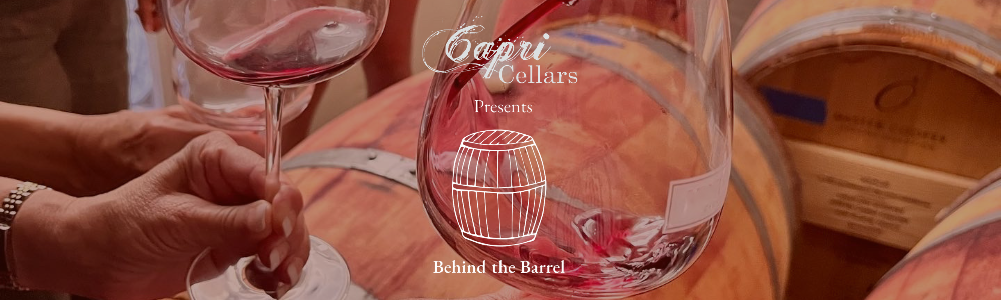 wine pour from barrel