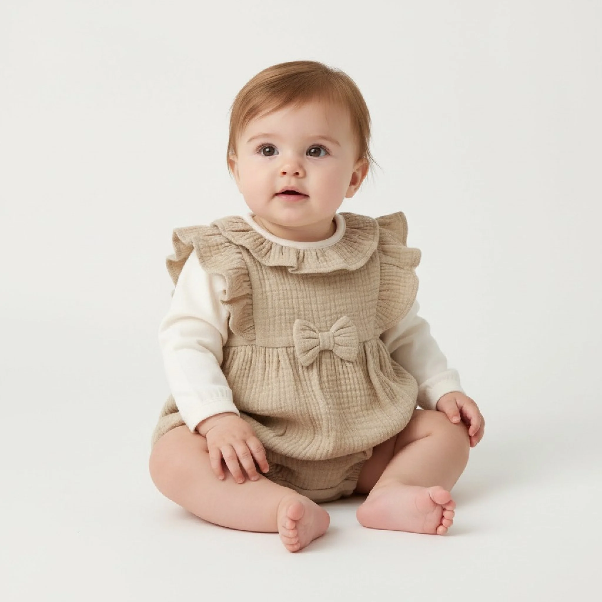Muslin Bow Romper