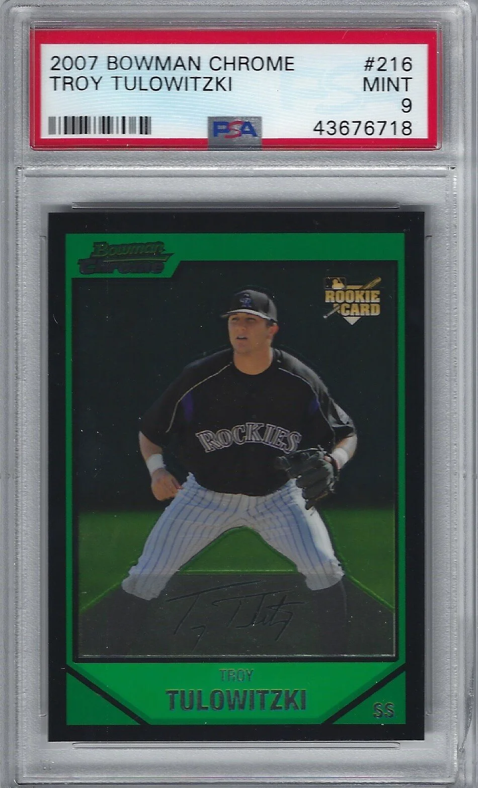 2007 Bowman Chrome Troy Tulowitzki