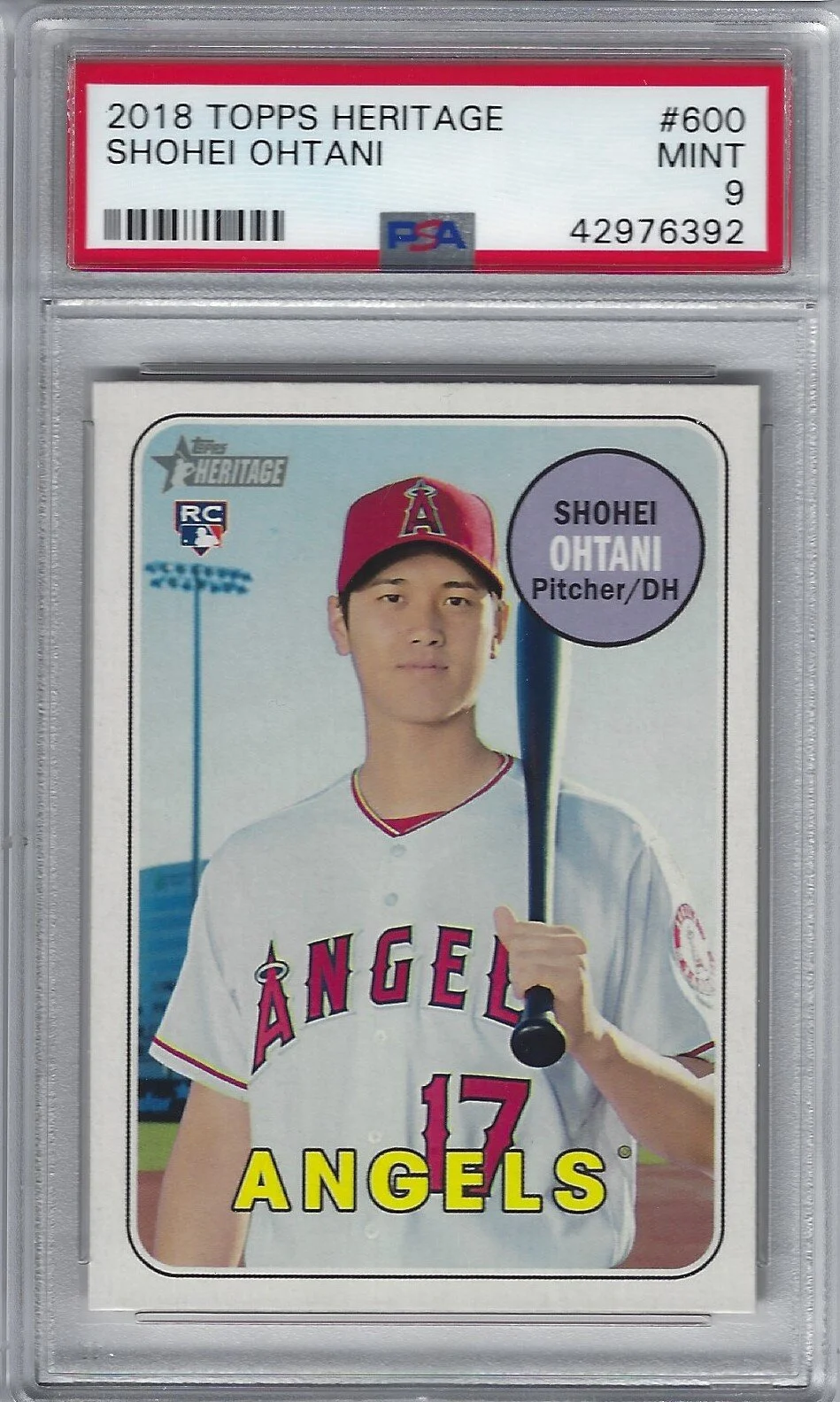 2018 Topps Heritage Shohei Ohtani