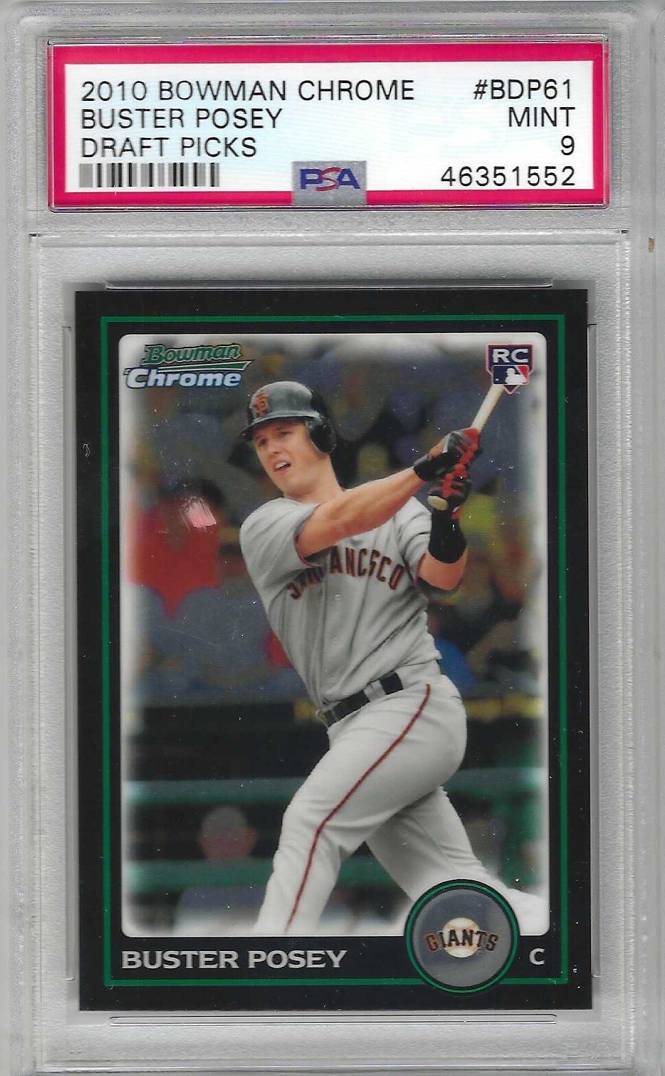 2010 Bowman Chrome Draft Buster Posey