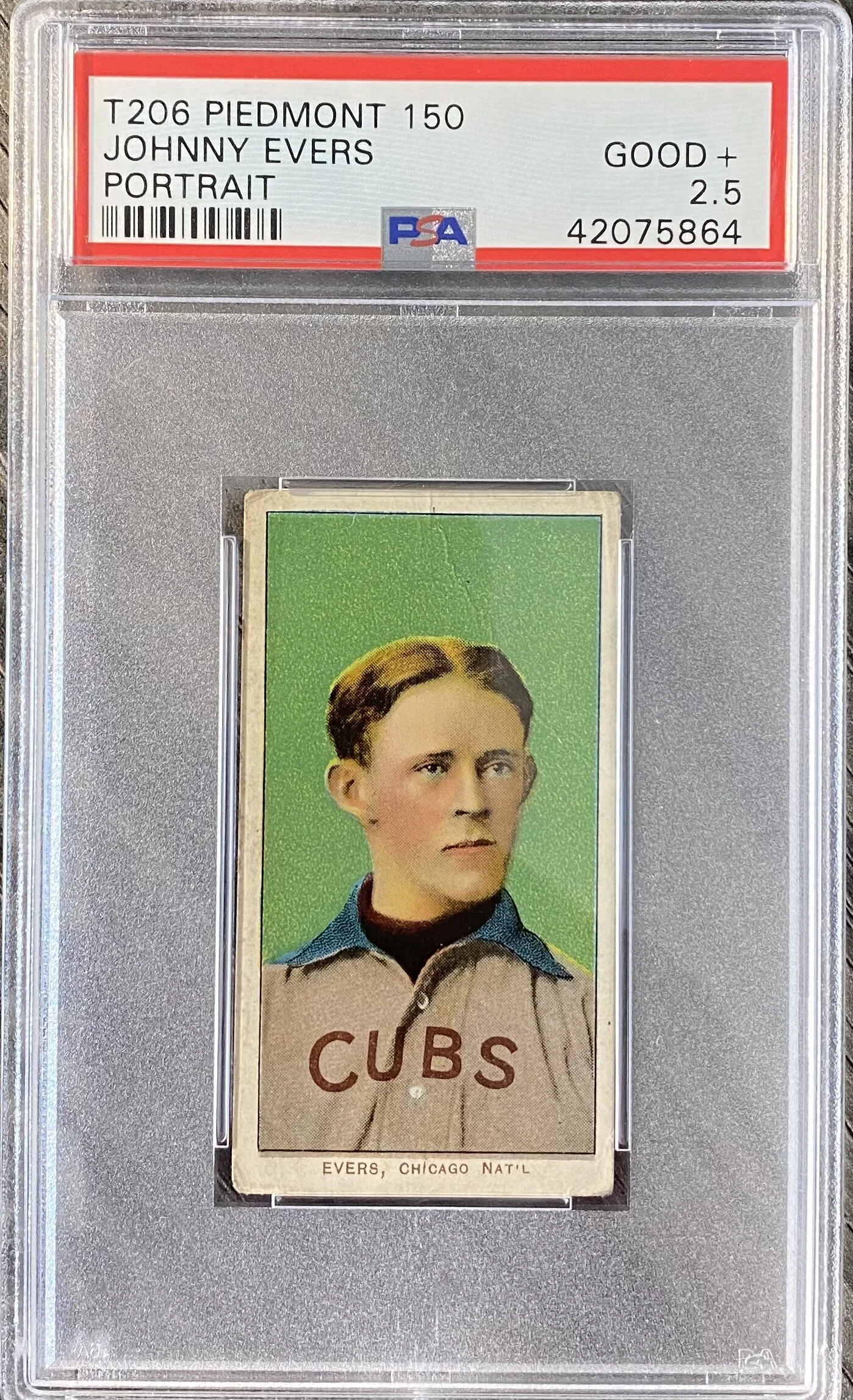 1909 T-206 Johnny Evers (Portrait) PSA 2.5 [Piedmont 150]