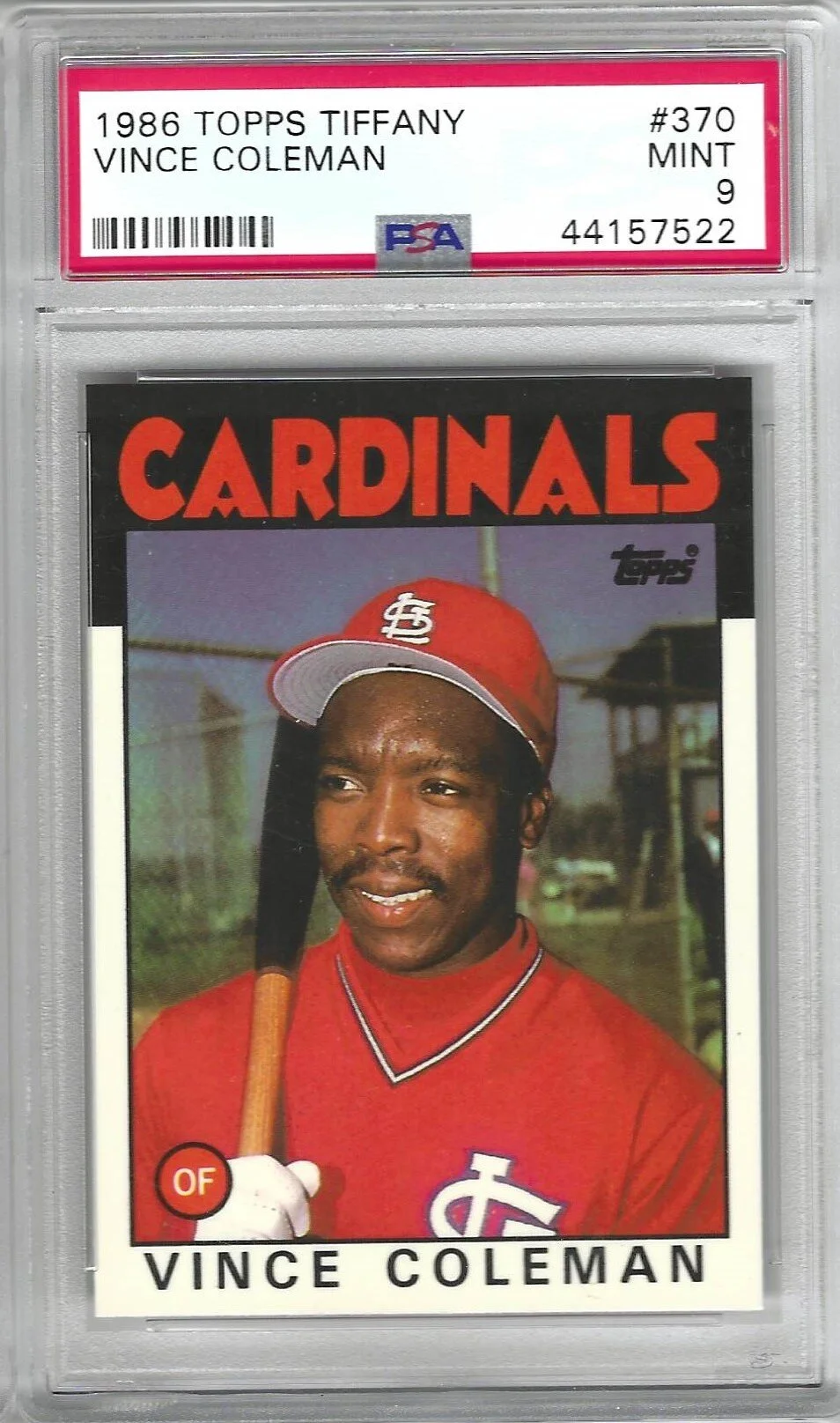 1986 Topps Tiffany Vince Coleman