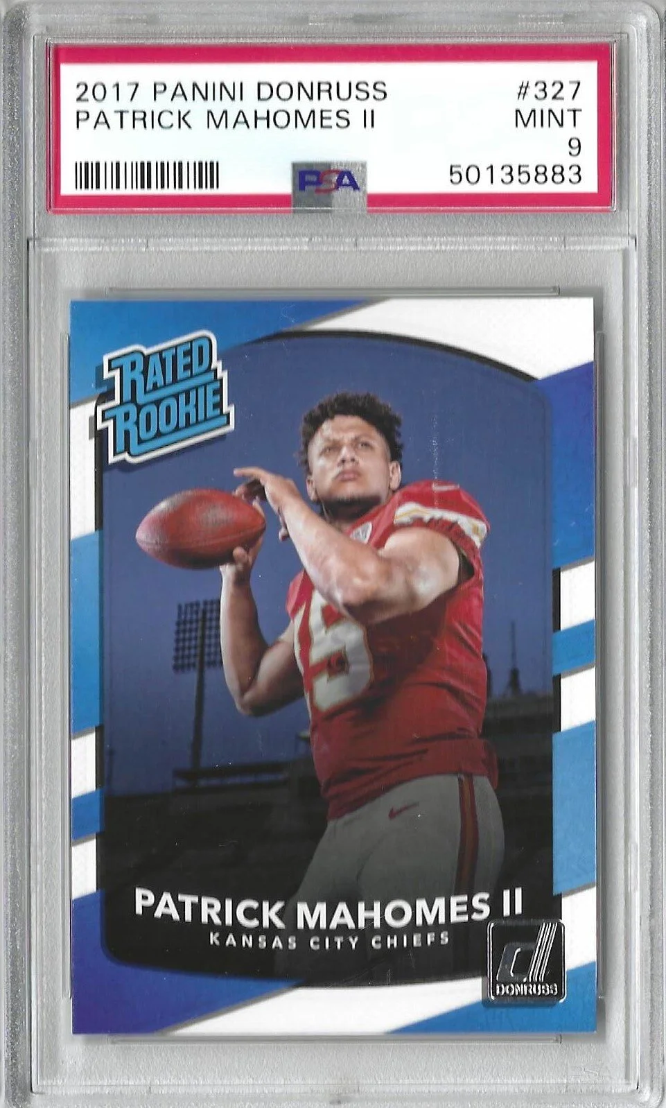2017 Panini Donruss Patrick Mahomes