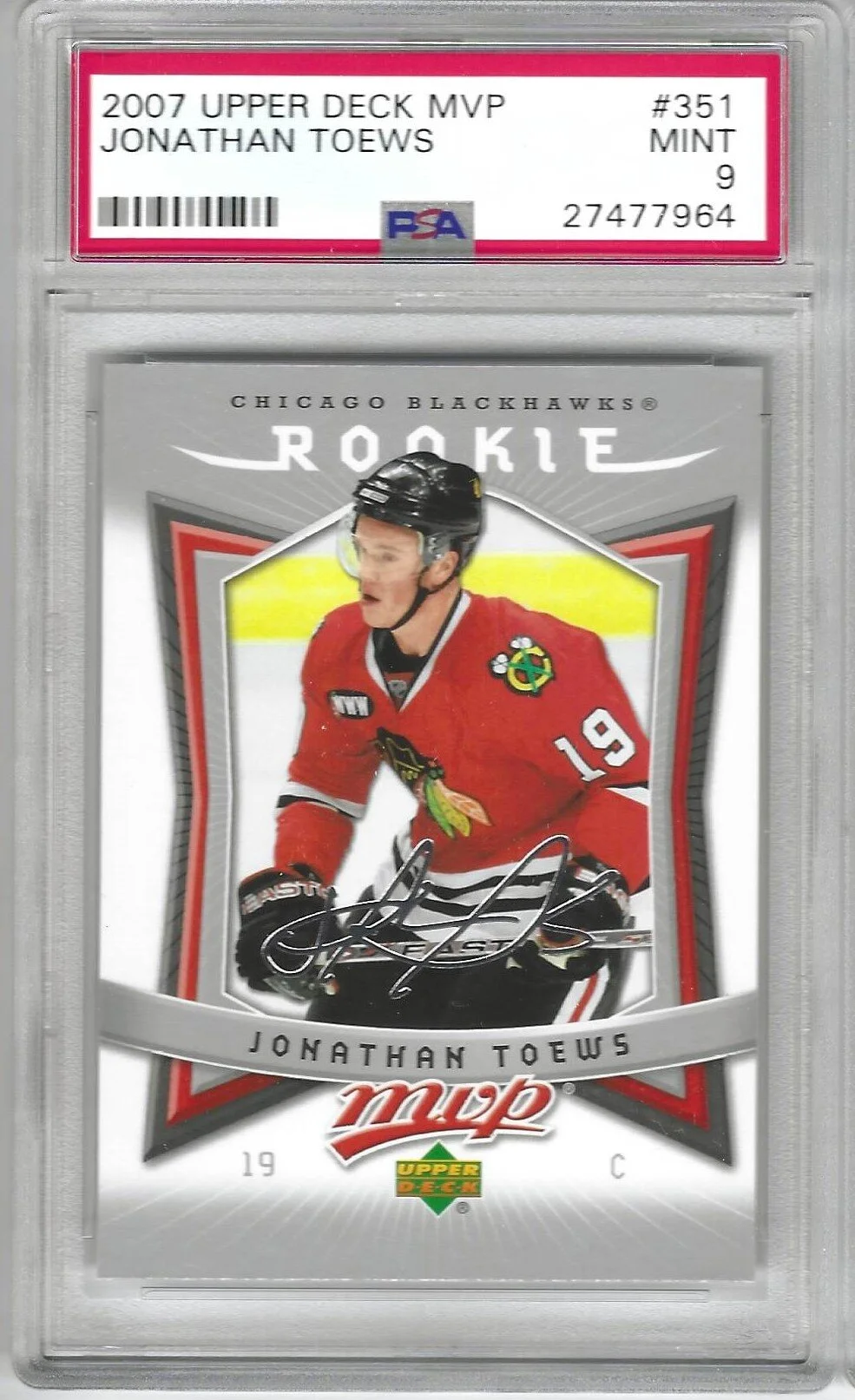 2007 Upper Deck Jonathan Toews