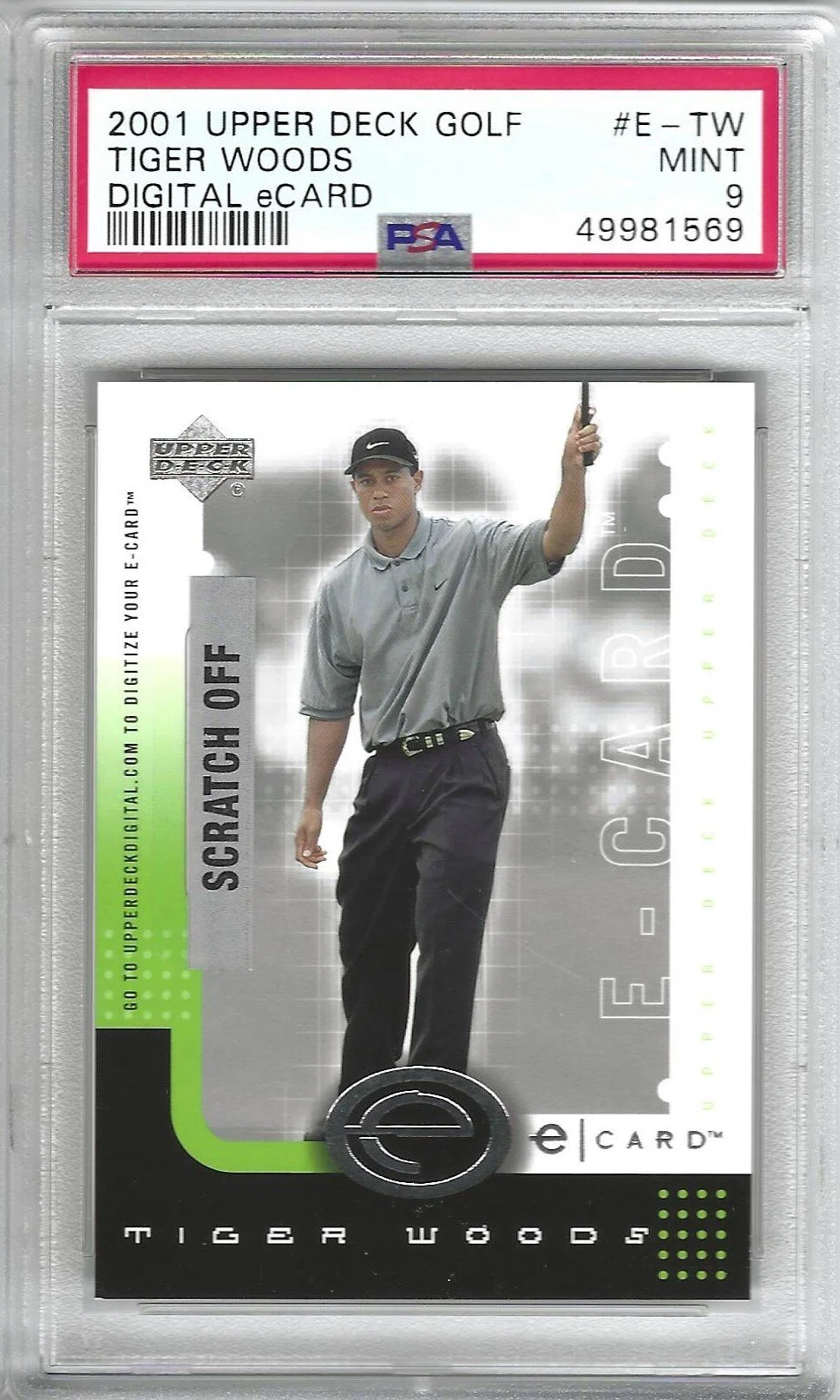 2001 Upper Deck eCard Tiger Woods