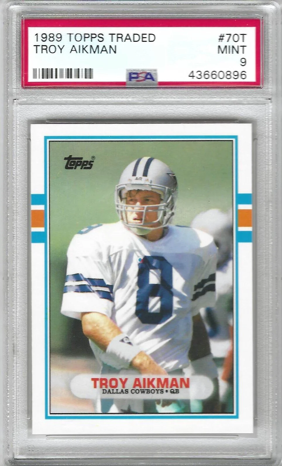 1989 Topps Traded Troy Aikman